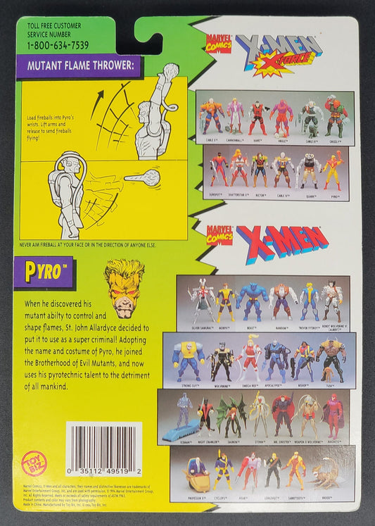 Pyro X-Men: X-Force Action Figure Toybiz 1994