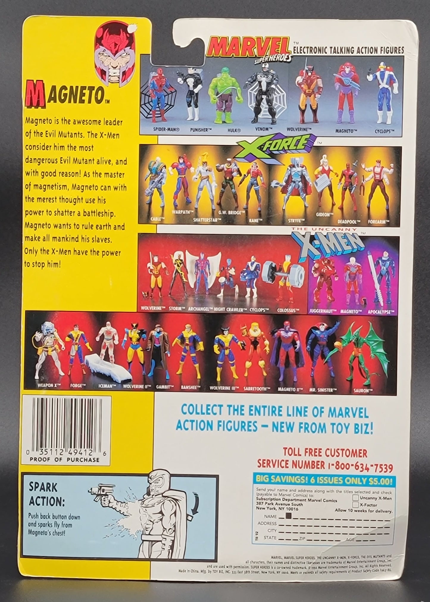 Magneto Toybiz 2nd Ed. Figure 1992