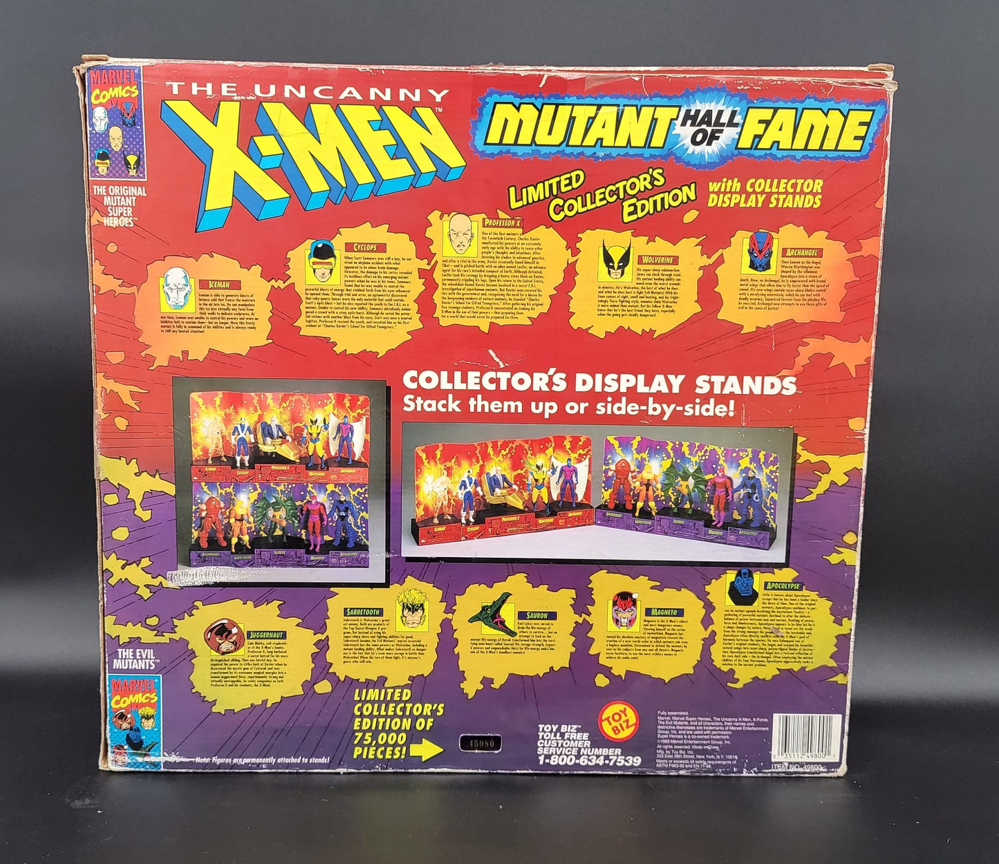 Mutant Hall of Fame Uncanny X-Men (Open) X-Men Action Figure Set Toybiz 1993