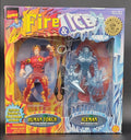 Human Torch and Iceman Limited edition numbered box 1997 Toybiz