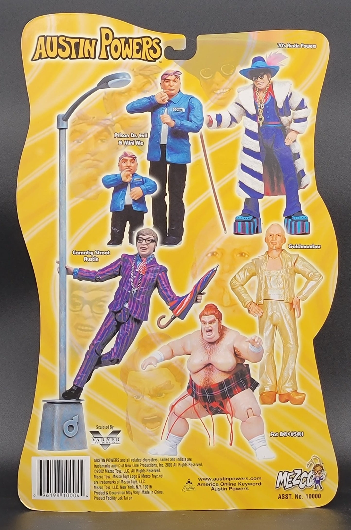 Dr. Evil and Mini Me Prison Action Figure Set Mezco Toys 2002