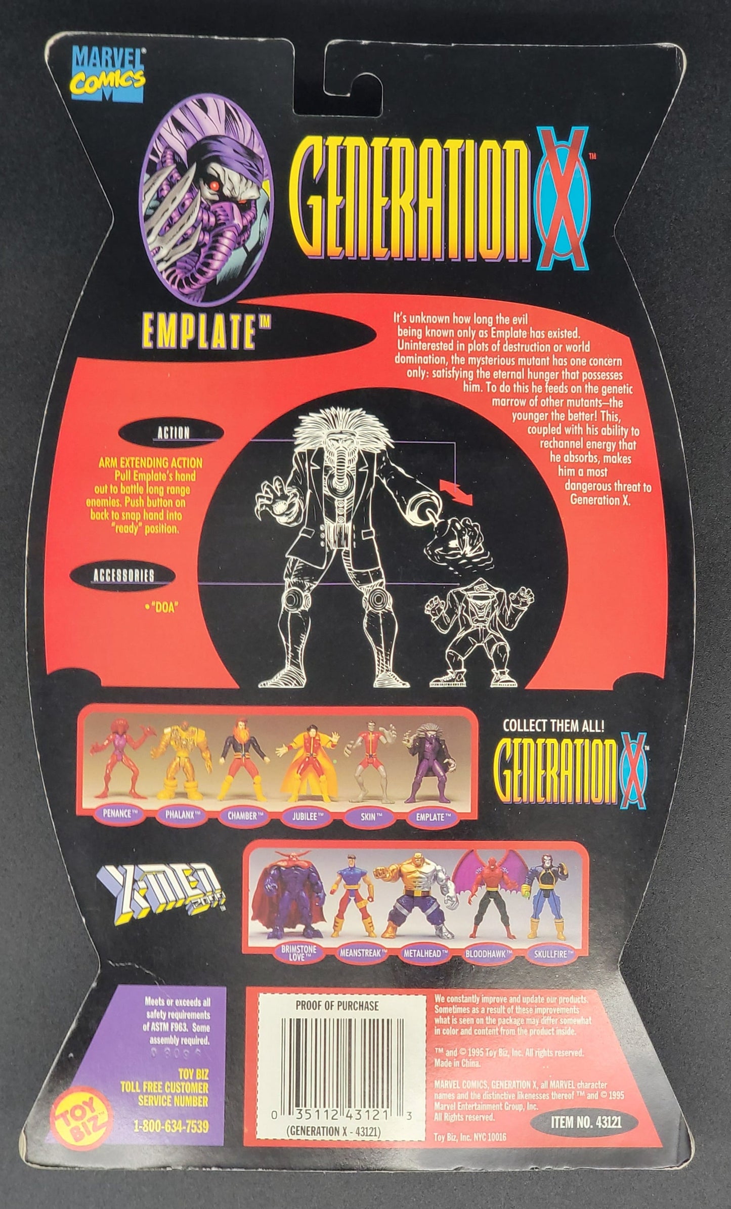 Emplate Generation-X 1995 Toybiz (Open)