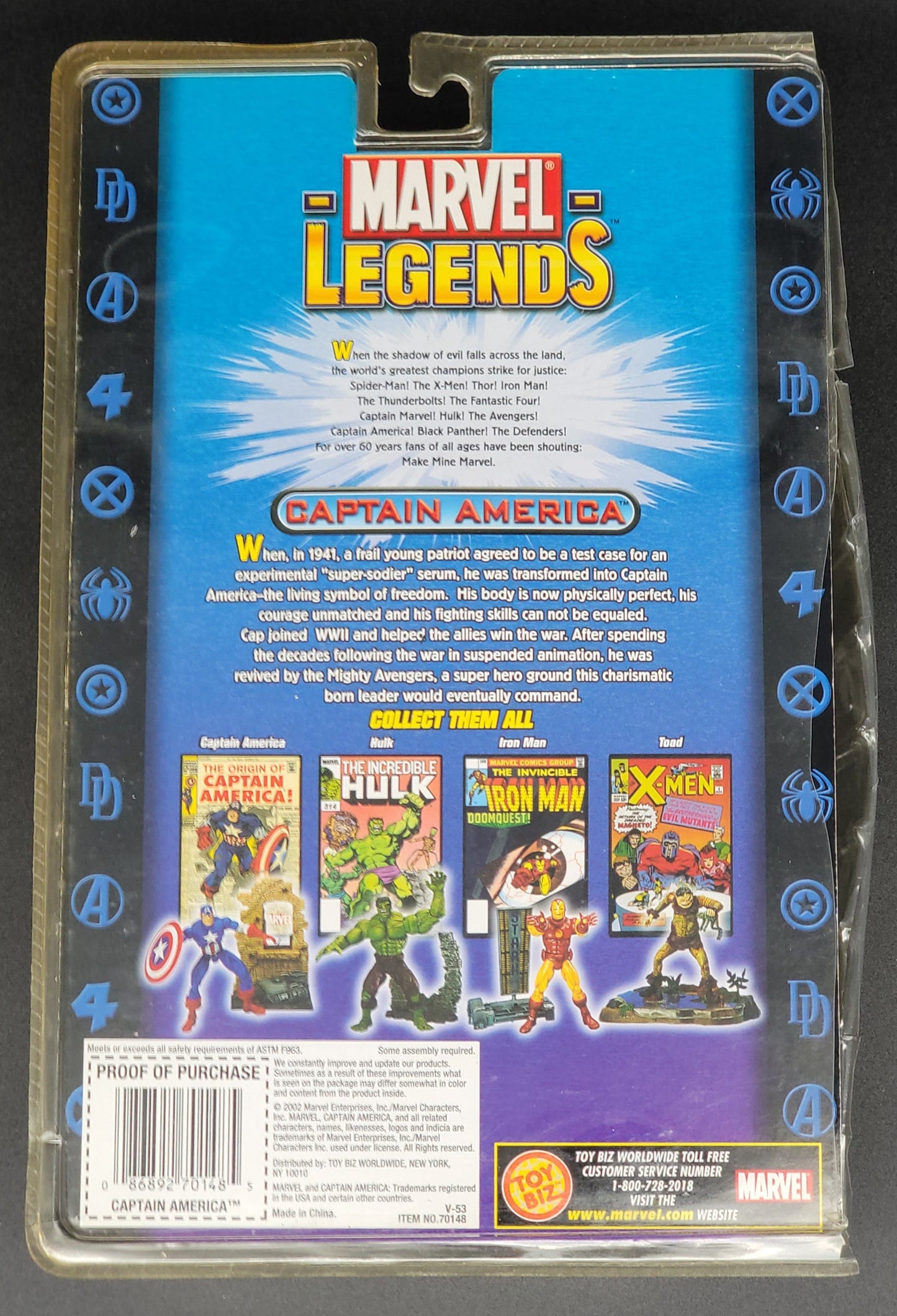 Captain America Marvel Legends series 1 (Open)
