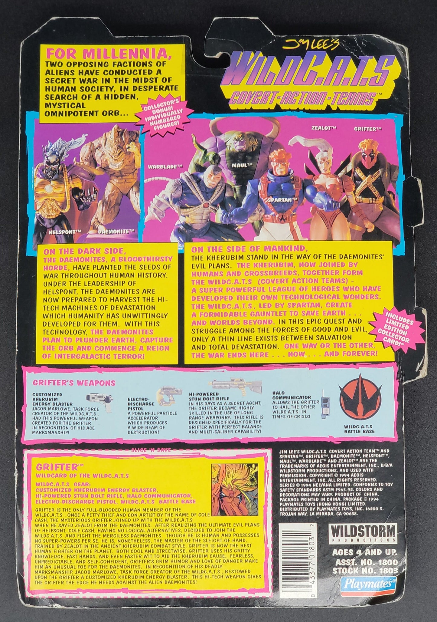 The Grifter Wild C.A.T.S Playmates 1994 (Open)