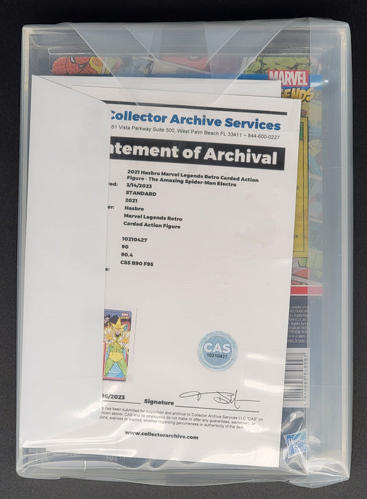 Electro Marvel Legends Hasbro Kenner retro 375 unpunched CAS 90