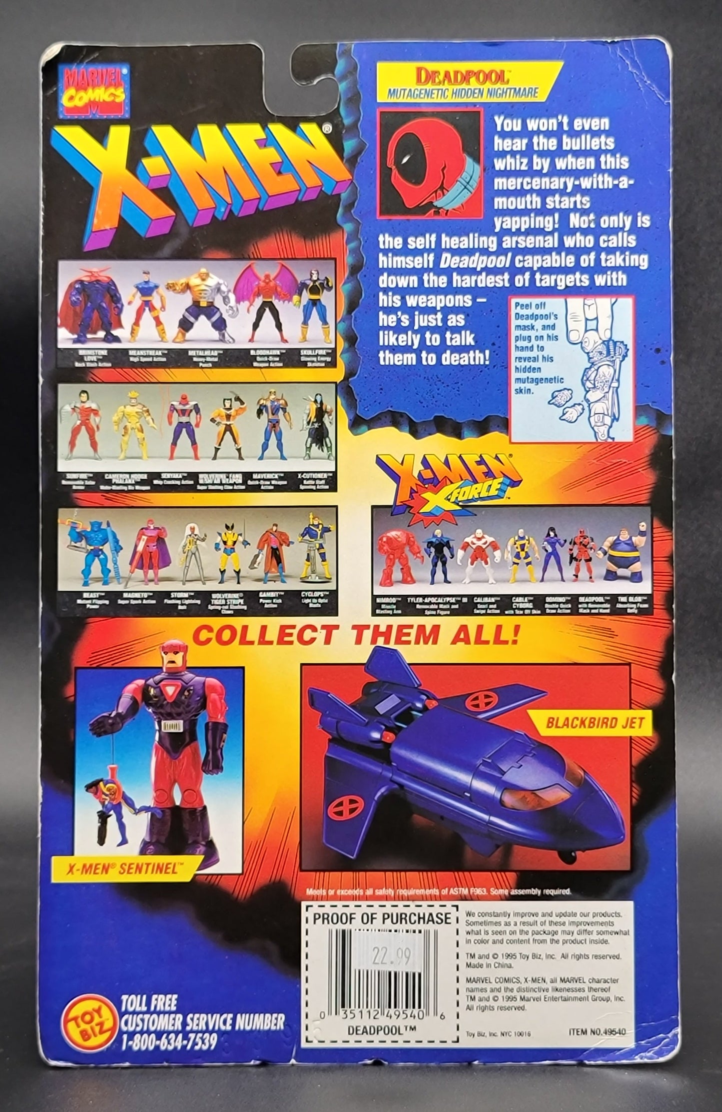Deadpool X-Men: X-Force Action Figure Toybiz 1995