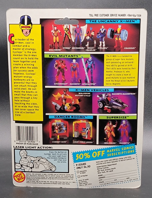 Cyclops X-Men 1991, 1993 Toybiz (laser eyes) blue and white variant