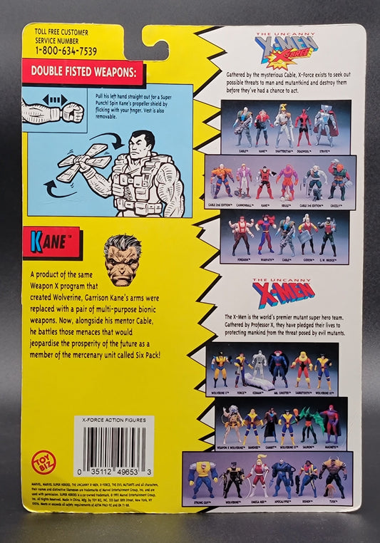 Kane 2nd Edition X-Men: X-Force Action Figure Toybiz 1993