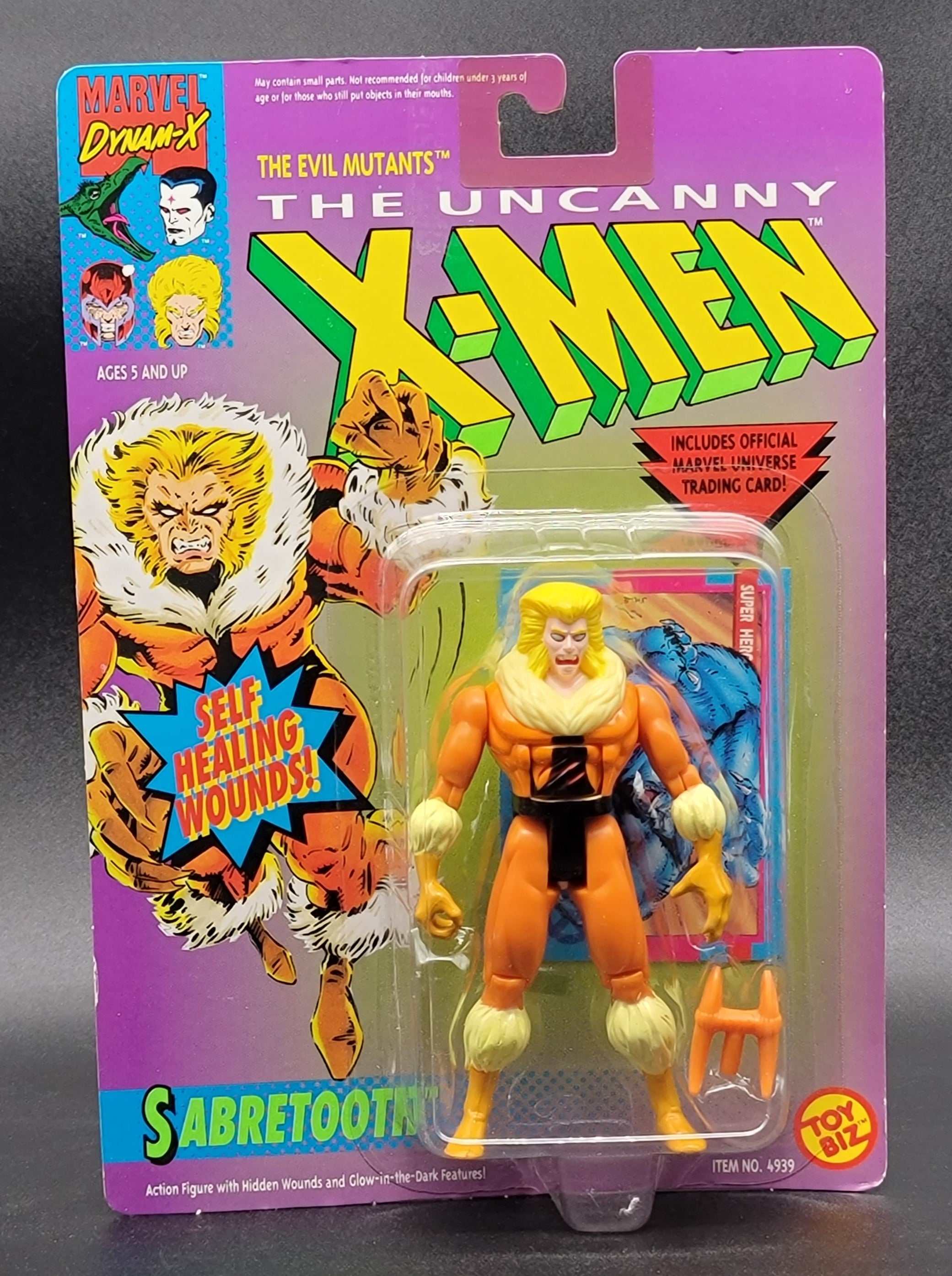 Sabretooth X-Men Action Figure Toybiz 1992