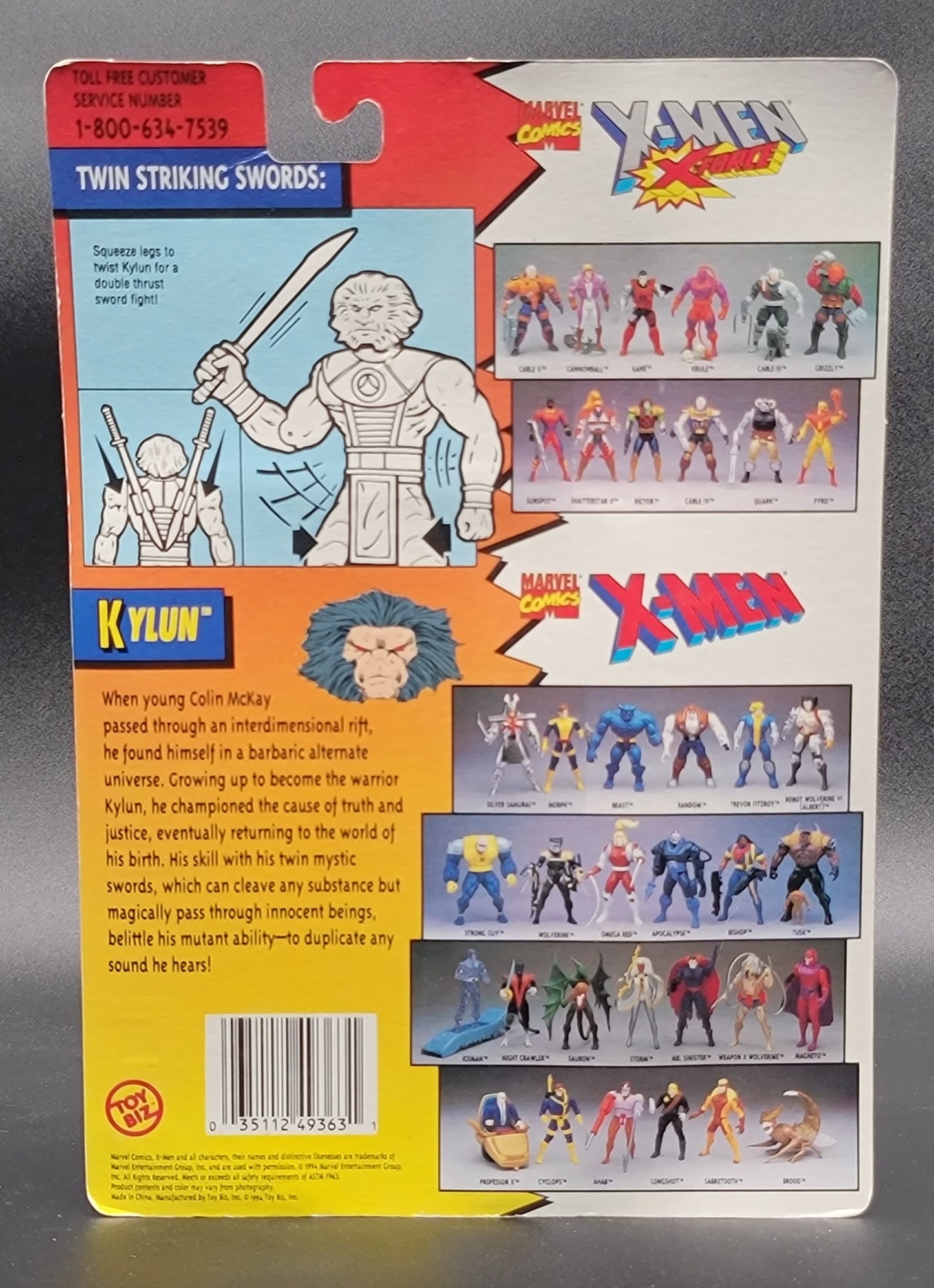 Kylun X-Men Action Figure Toybiz 1994
