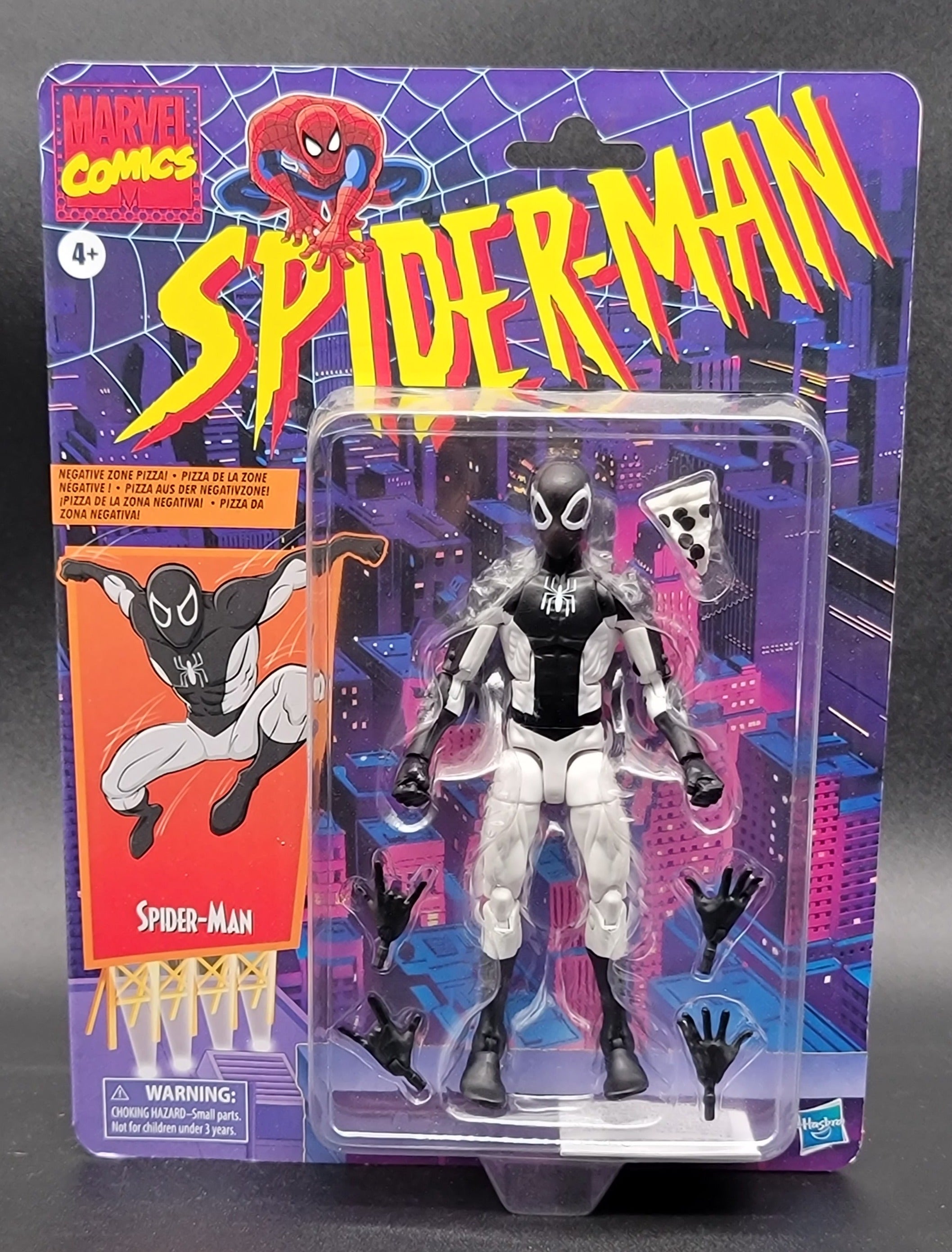 Spider-Man Negative Zone Pizza Marvel Legends 2020 Retro card