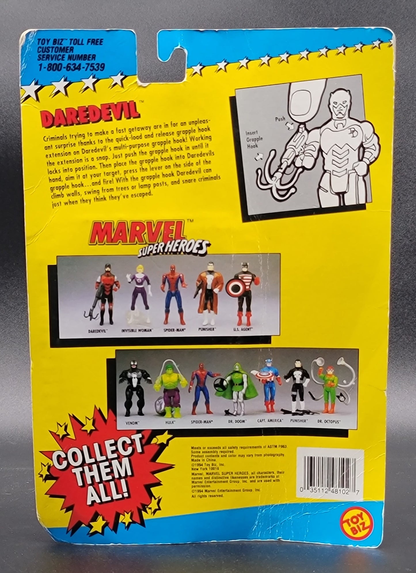 Daredevil Marvel Superheroes 1994 Toybiz