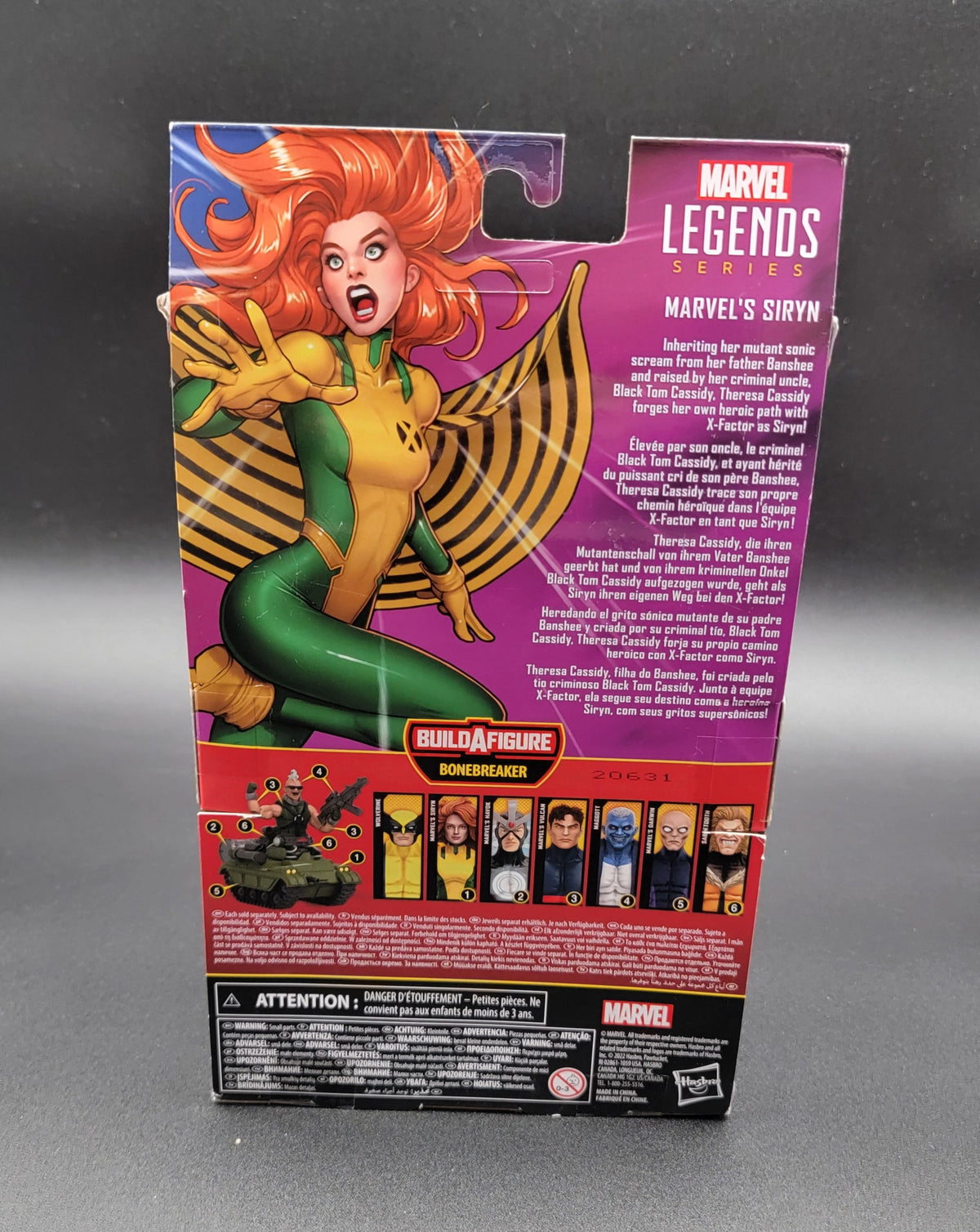 Siryn X-Men Marvel Legends BAF Bonebreaker Action Figure Hasbro 2022