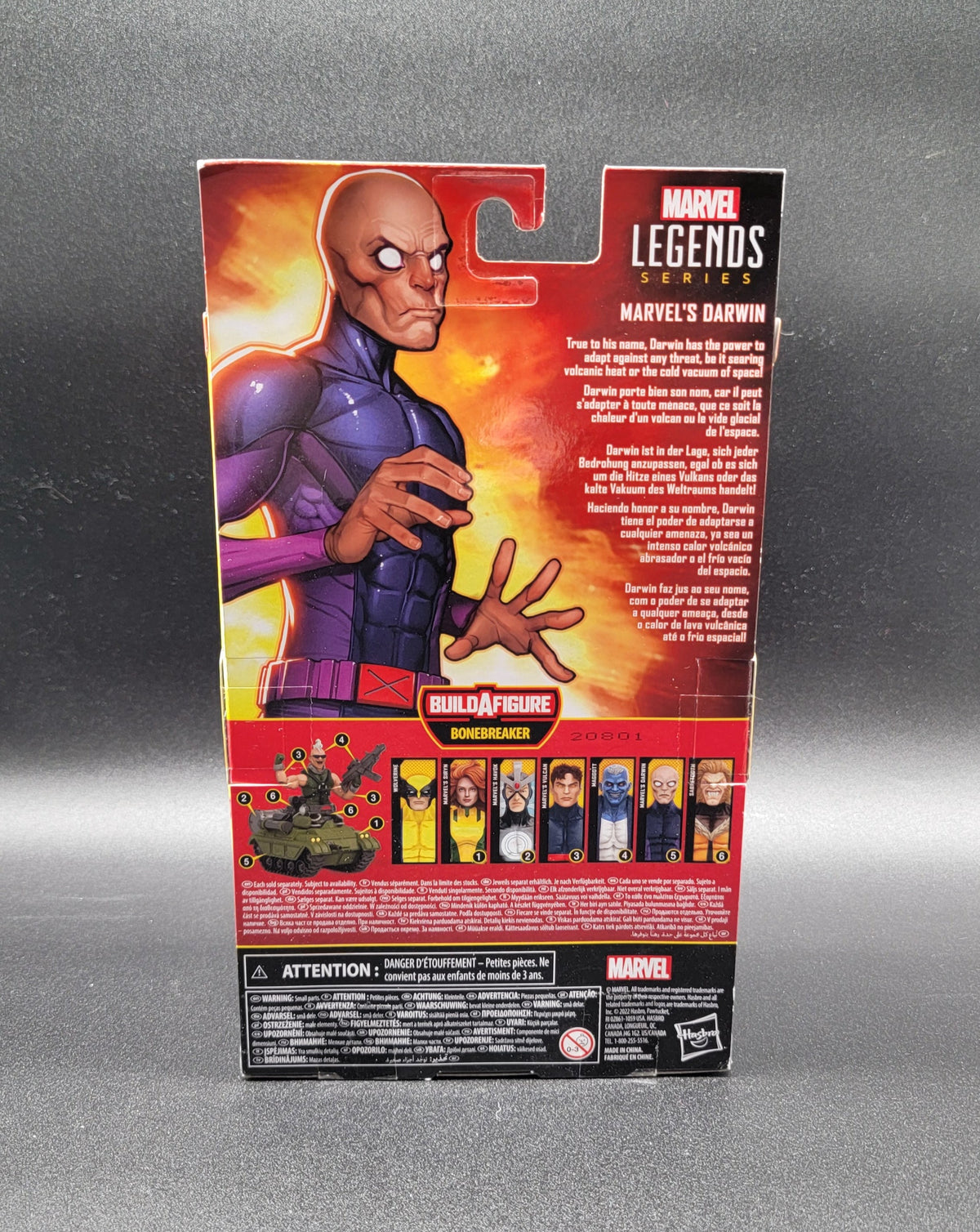 Darwin X-Men Marvel Legends BAF Bonebreaker Action Figure Hasbro 2022