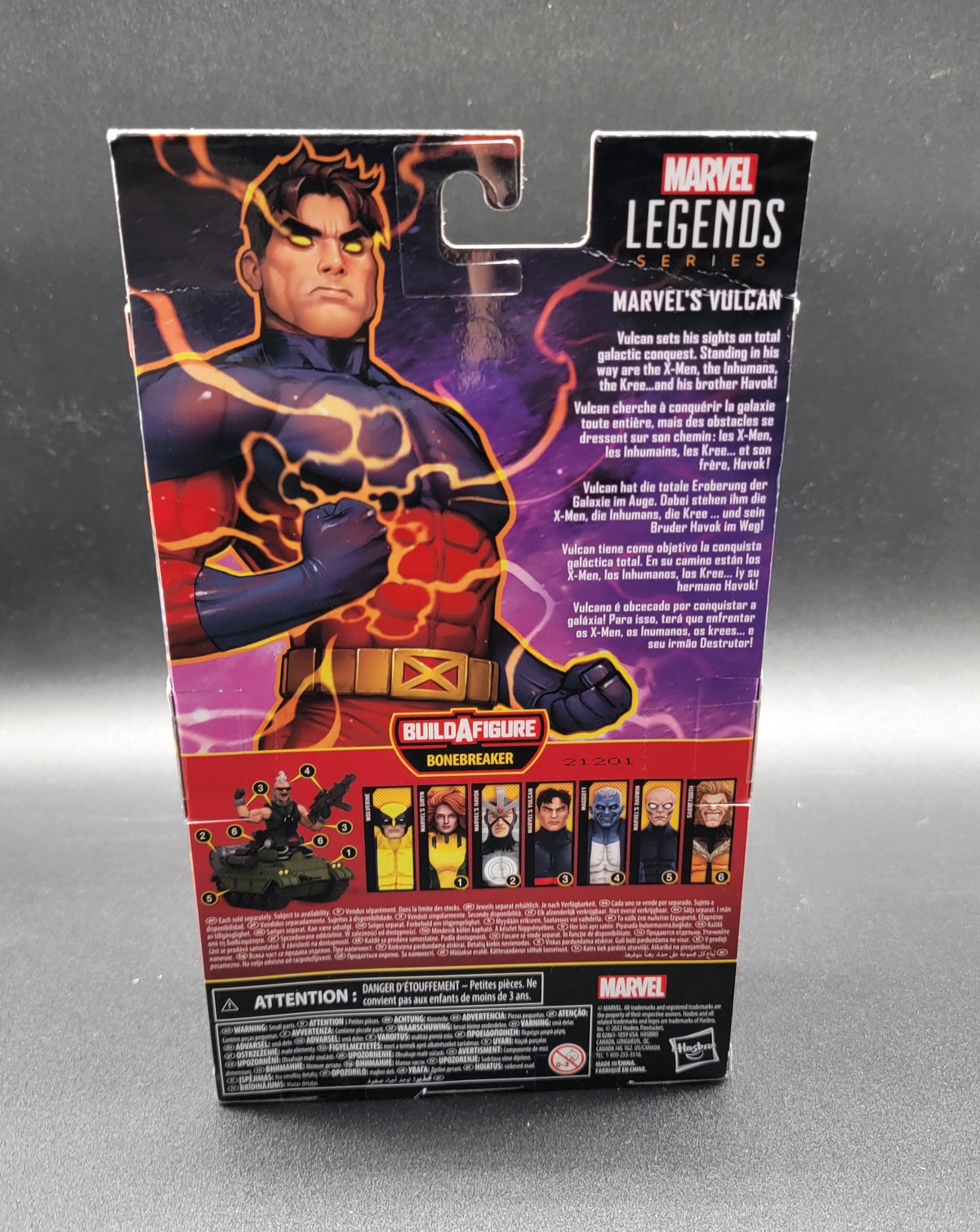 Vulcan X-Men Marvel Legends BAF Bonebreaker Action Figure Hasbro 2022