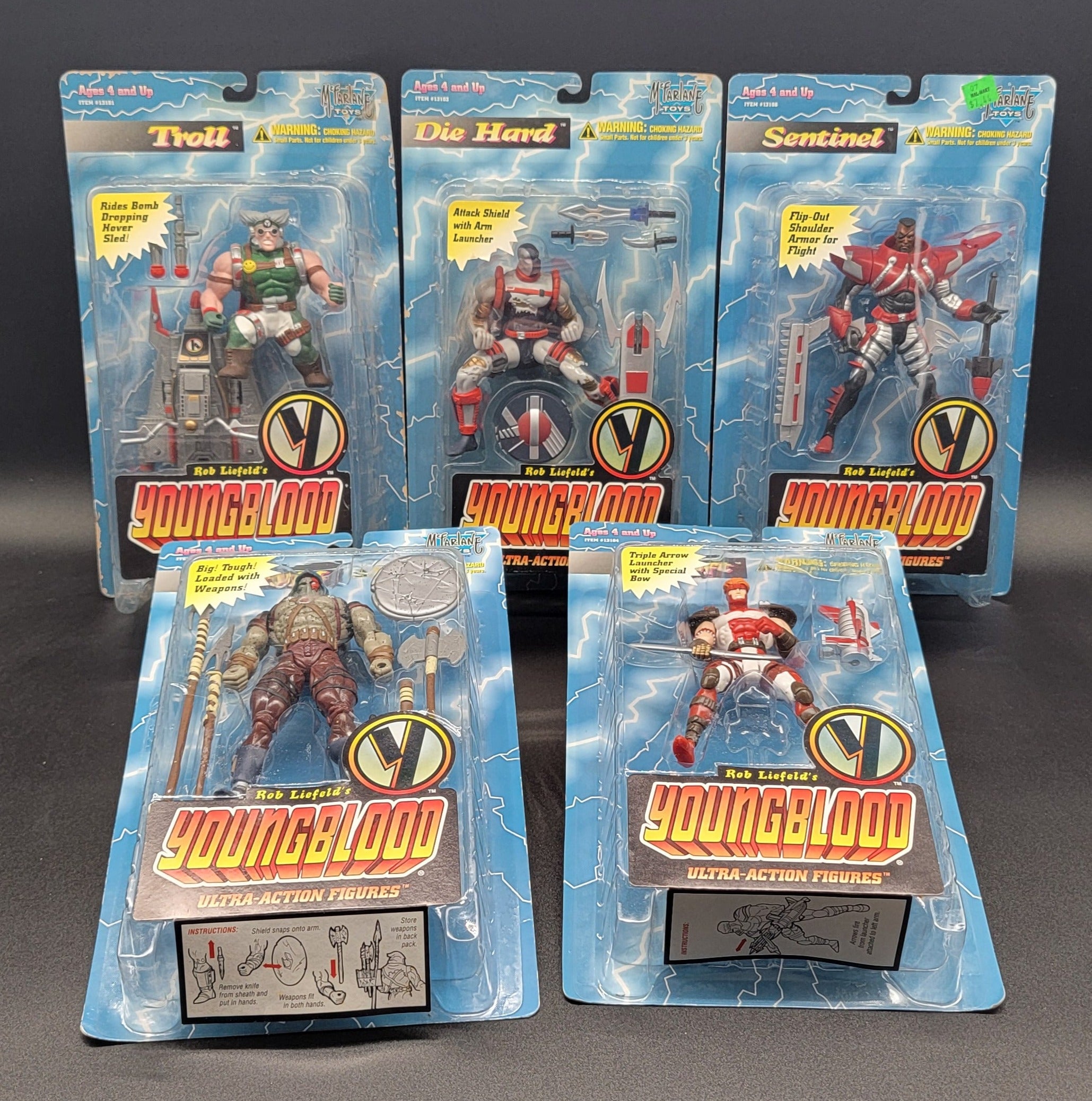 YoungBlood McFarlane Series 1-5 Figure Set 1995
