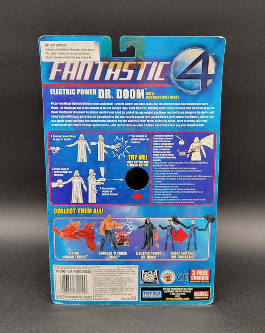 Dr. Doom Fantastic Four movie with lighting bolt blast