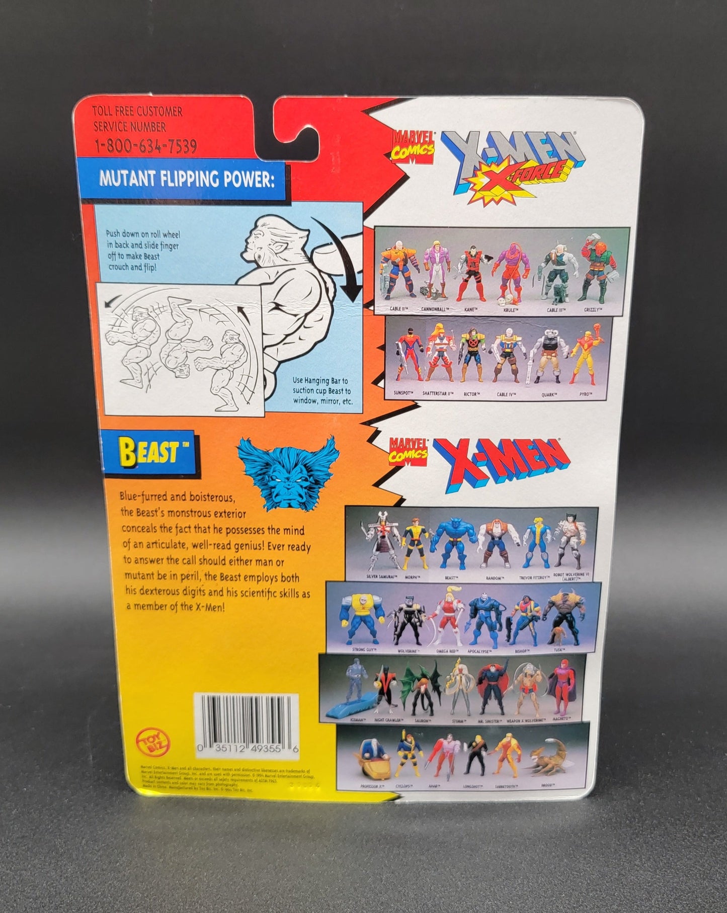 Beast X-Men Action Figure Toybiz 1994