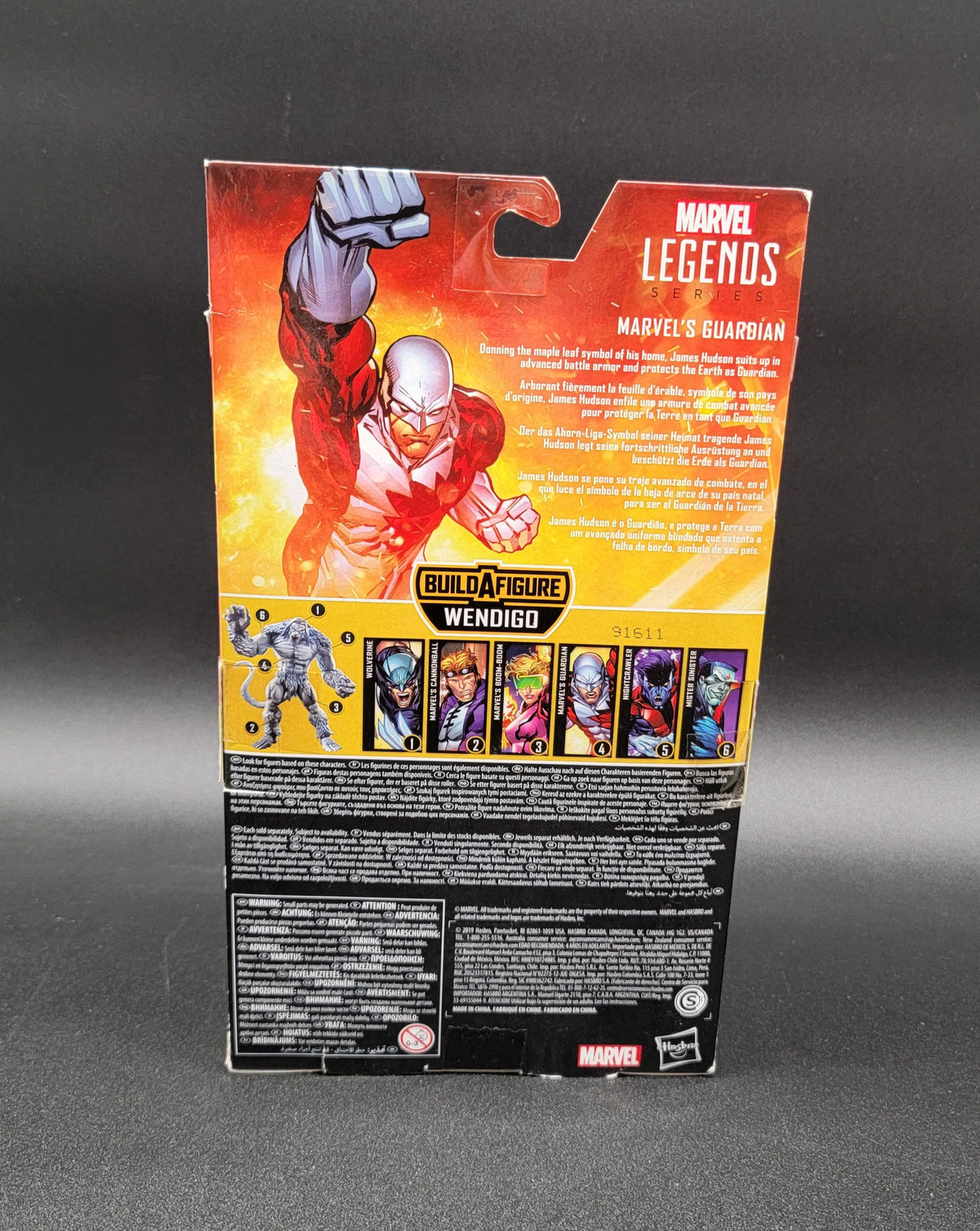 Guardian Alpha Flight BAF Wendigo Marvel Legends Action Figure Hasbro 2019
