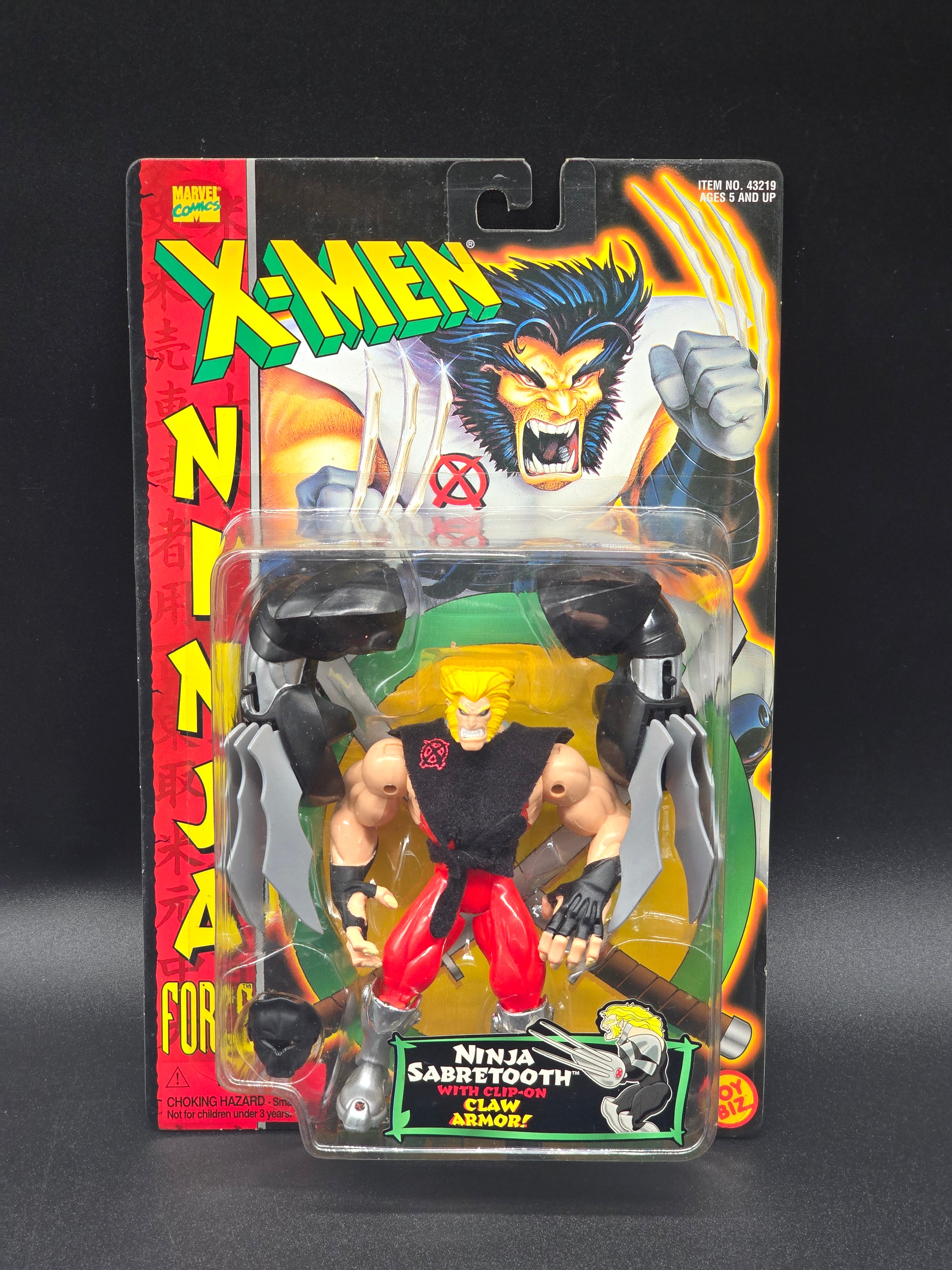 Sabretooth X-Men: Ninja Force Action Figure Toybiz 1996