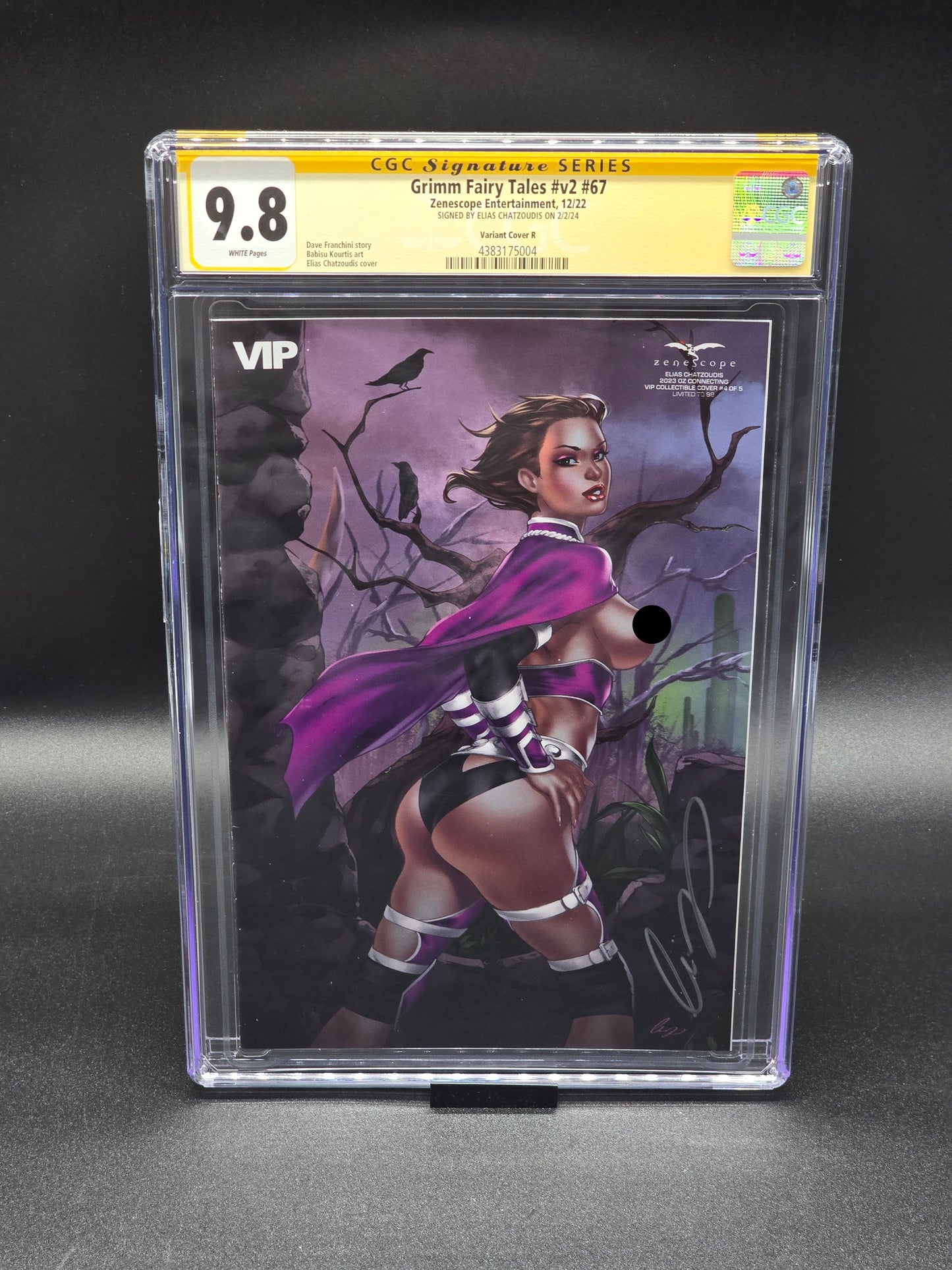 Oz Connecting VIP Collectible Cover 1-5 set 2022-2023 ZRated cover CGC SS 9.8 signed by Elias Chatzoudis
