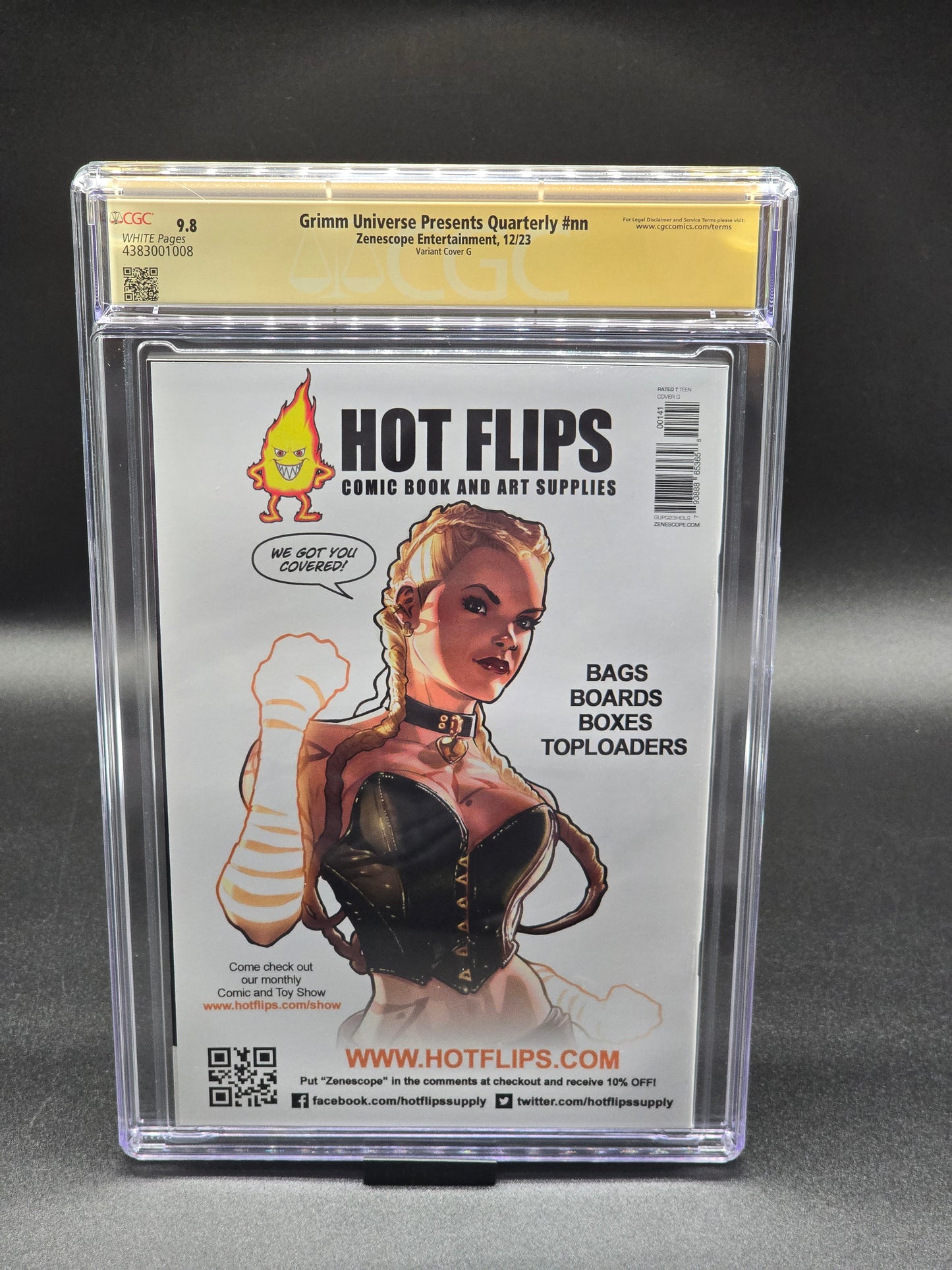 Grimm Universe Presents Quarterly 12/23 (Diamond Retailer 3 cover set) CGC SS 9.8 signed by Elias Chatzoudis