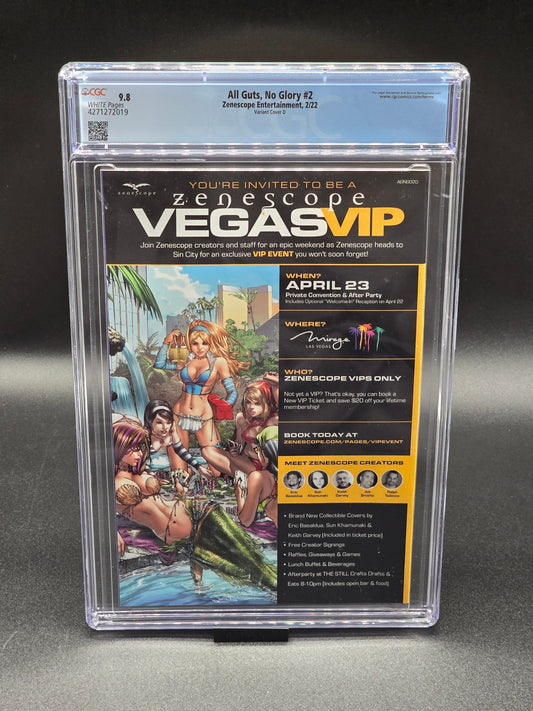 All Guts, No Glory #2 (variant cover D) 2/22 CGC 9.8