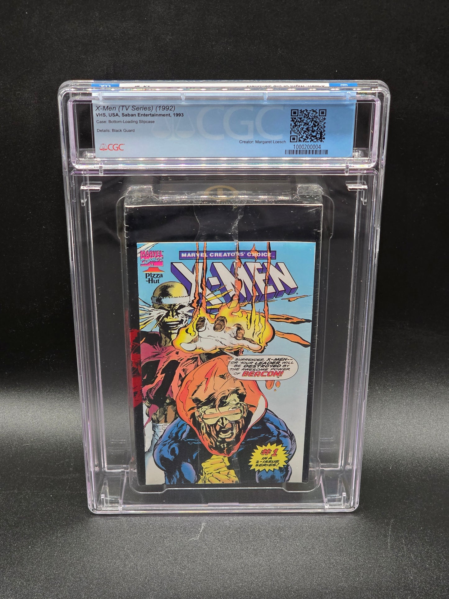 X-Men Night of the Sentinels Animated series Pizza Hut VHS Collectors Choice 1 (sealed) CGC 9.4