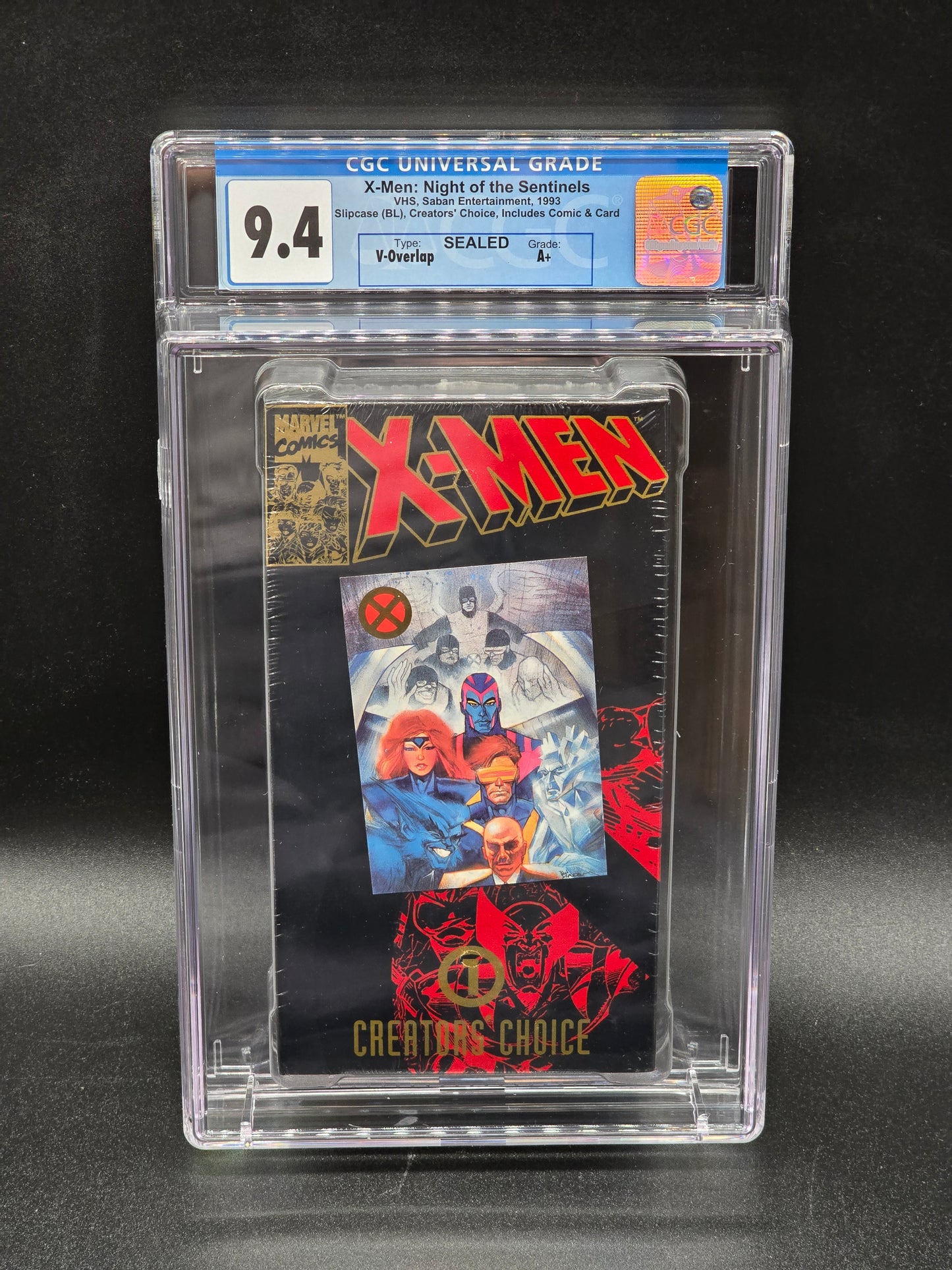 X-Men Night of the Sentinels Animated series Pizza Hut VHS Collectors Choice 1 (sealed) CGC 9.4