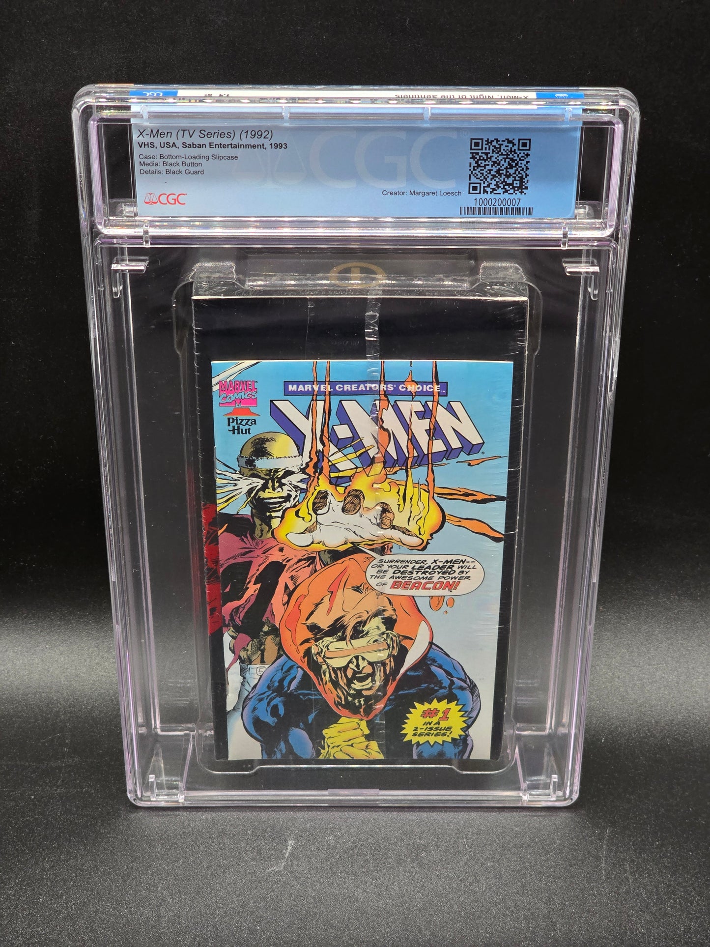 X-Men Night of the Sentinels Animated series Pizza Hut VHS Collectors Choice 1 (sealed) CGC 9.4