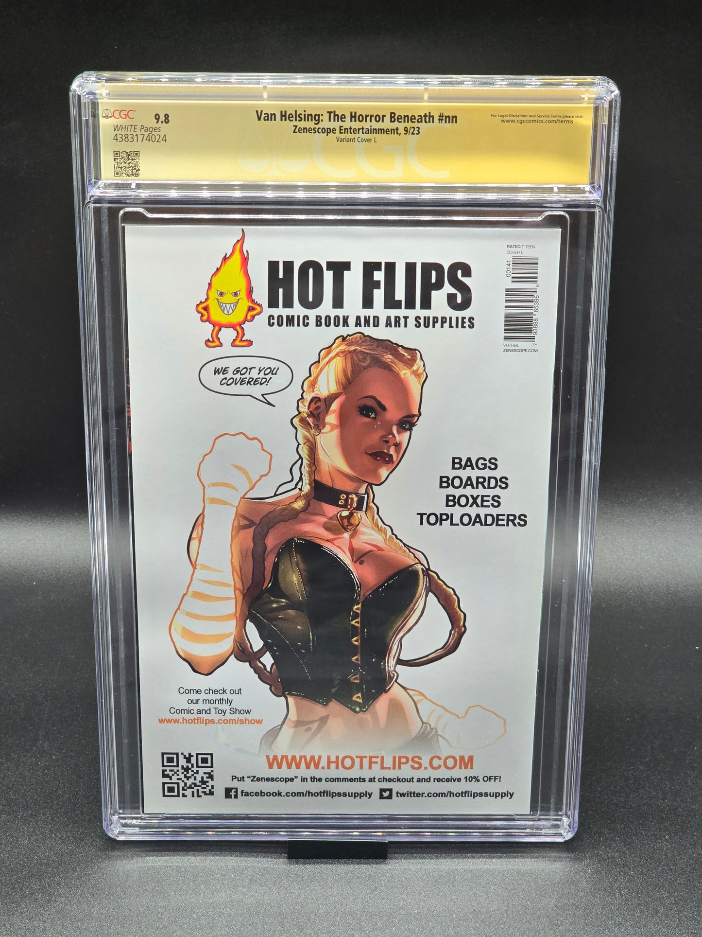 Van Helsing: The Horror Beneath 9/23 (Diamond Retailer 3 cover set) CGC SS 9.8 - 9.6 signed by Elias Chatzoudis