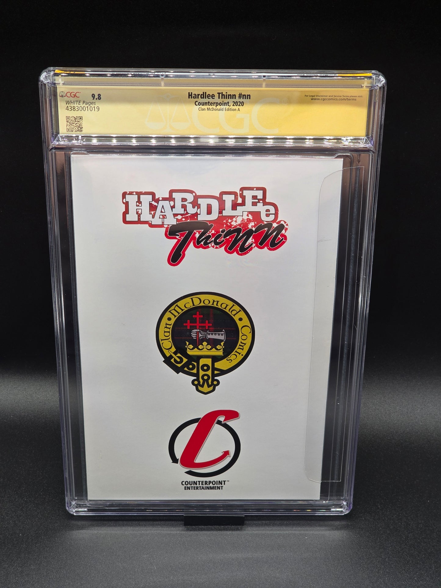 Hardlee Thinn #nn CGC SS 9.8 (CMD ed A) signed by Mike Debalfo, Ryan Kincaid, Marat, and Dietrich