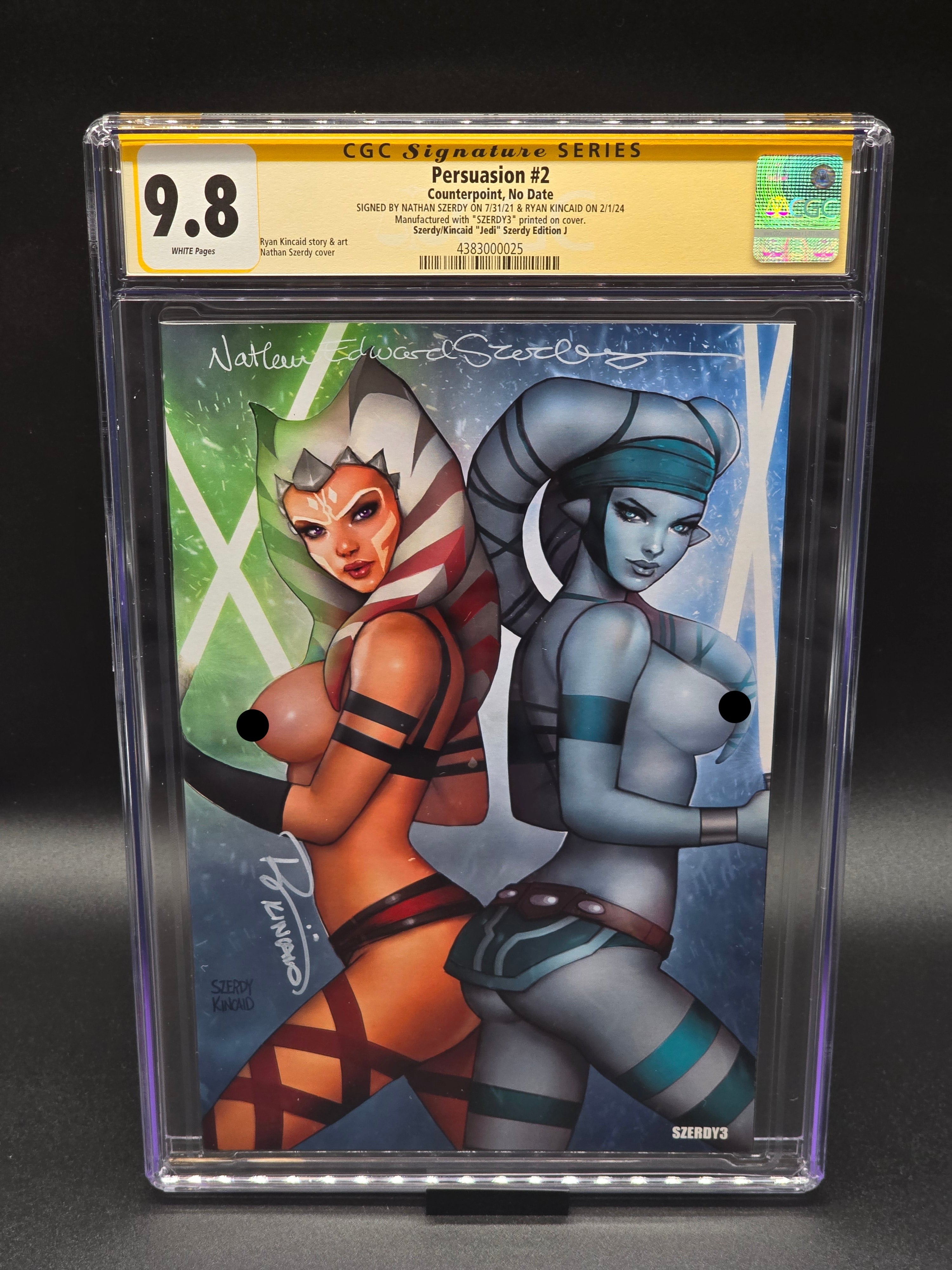Persuasion #2 CGC SS 9.8 (Szerdy/Kincaid Jedi Szerdy ed. J) signed Szerdy and Ryan Kincaid