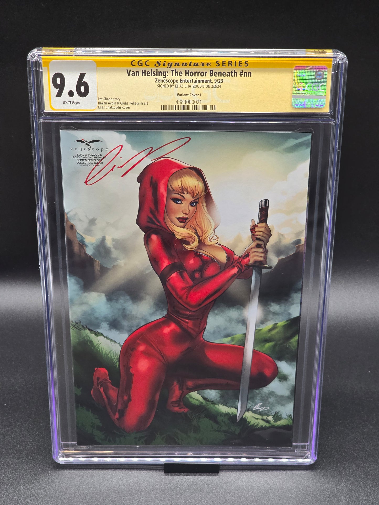 Van Helsing: The Horror Beneath 9/23 (Diamond Retailer 3 cover set) CGC SS 9.8 - 9.6 signed by Elias Chatzoudis