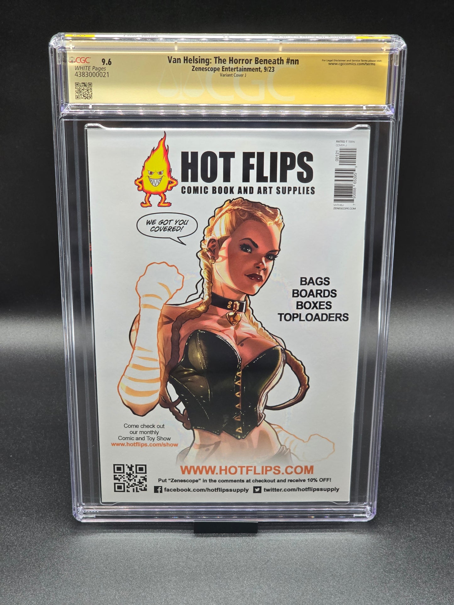Van Helsing: The Horror Beneath 9/23 (Diamond Retailer 3 cover set) CGC SS 9.8 - 9.6 signed by Elias Chatzoudis