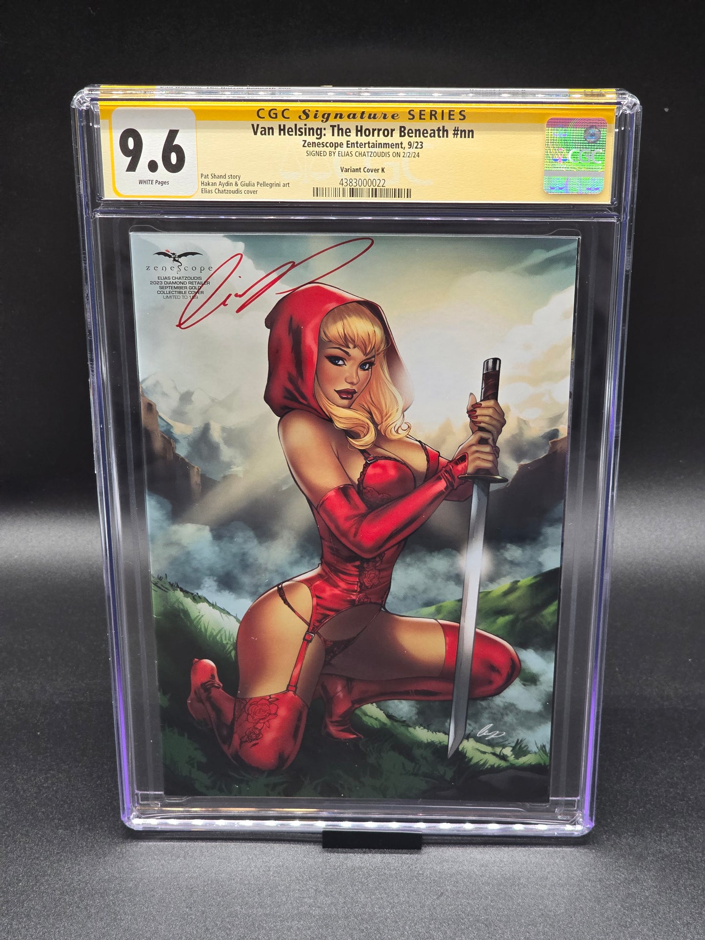 Van Helsing: The Horror Beneath 9/23 (Diamond Retailer 3 cover set) CGC SS 9.8 - 9.6 signed by Elias Chatzoudis