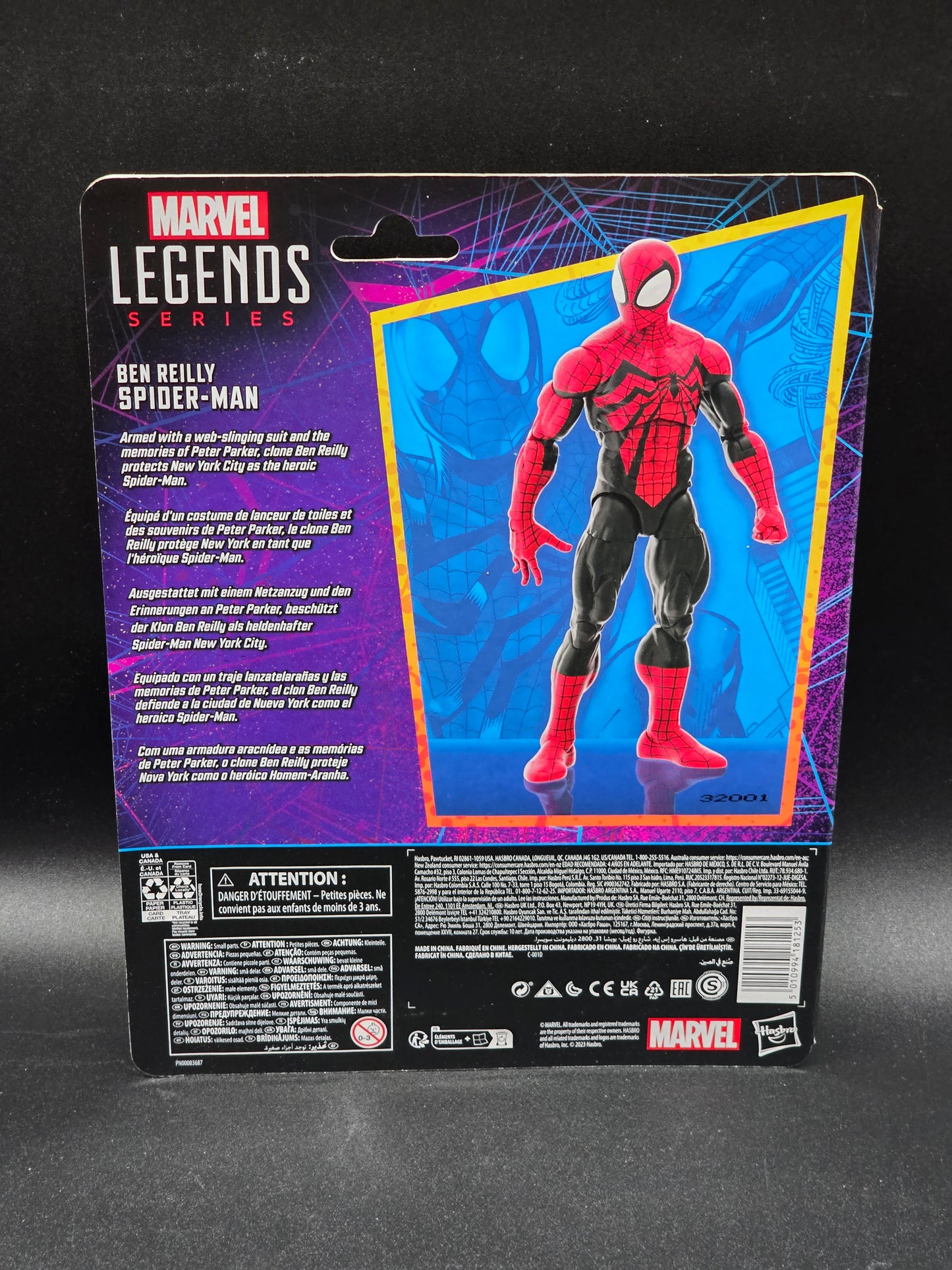 Ben Reilly Spider-Man Hasbro Marvel Legends Retro Figure