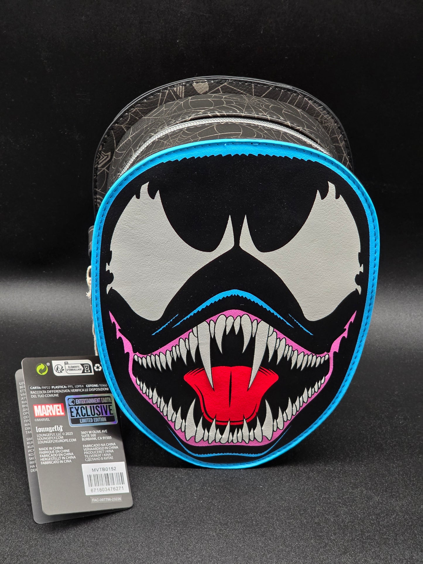 Marvel Spider-Man vs. Venom Glow-in-the-Dark Crossbody Purse - EE Exclusive - Loungefly