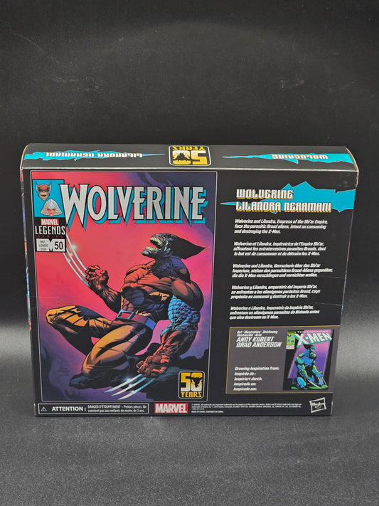 Wolverine and Lilandra Neramani Marvel Legends Wolverine 50th Anniversary