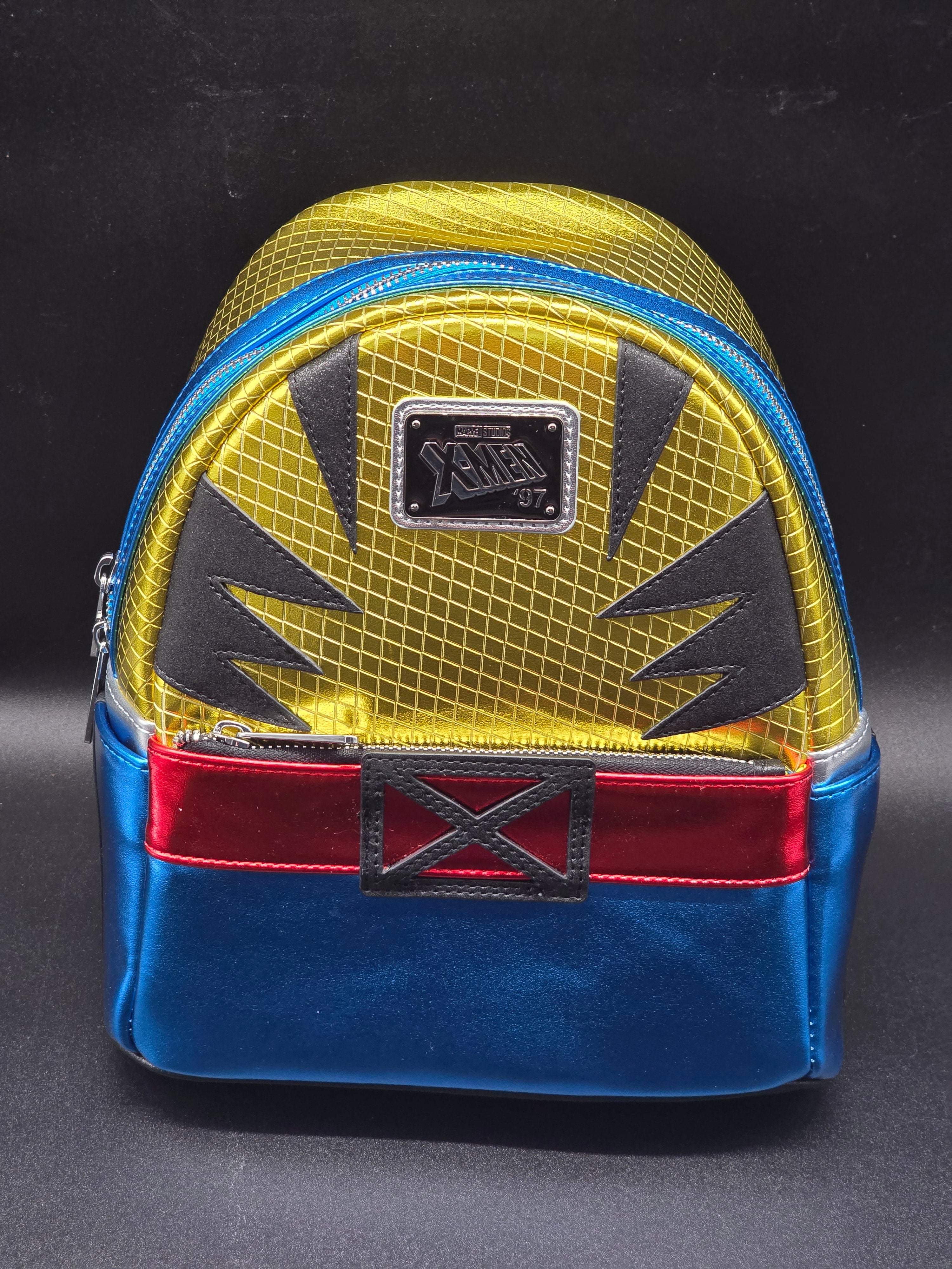 captain marvel mini backpack loungefly Marvel Metallic Wolverine Cosplay Mini Backpack