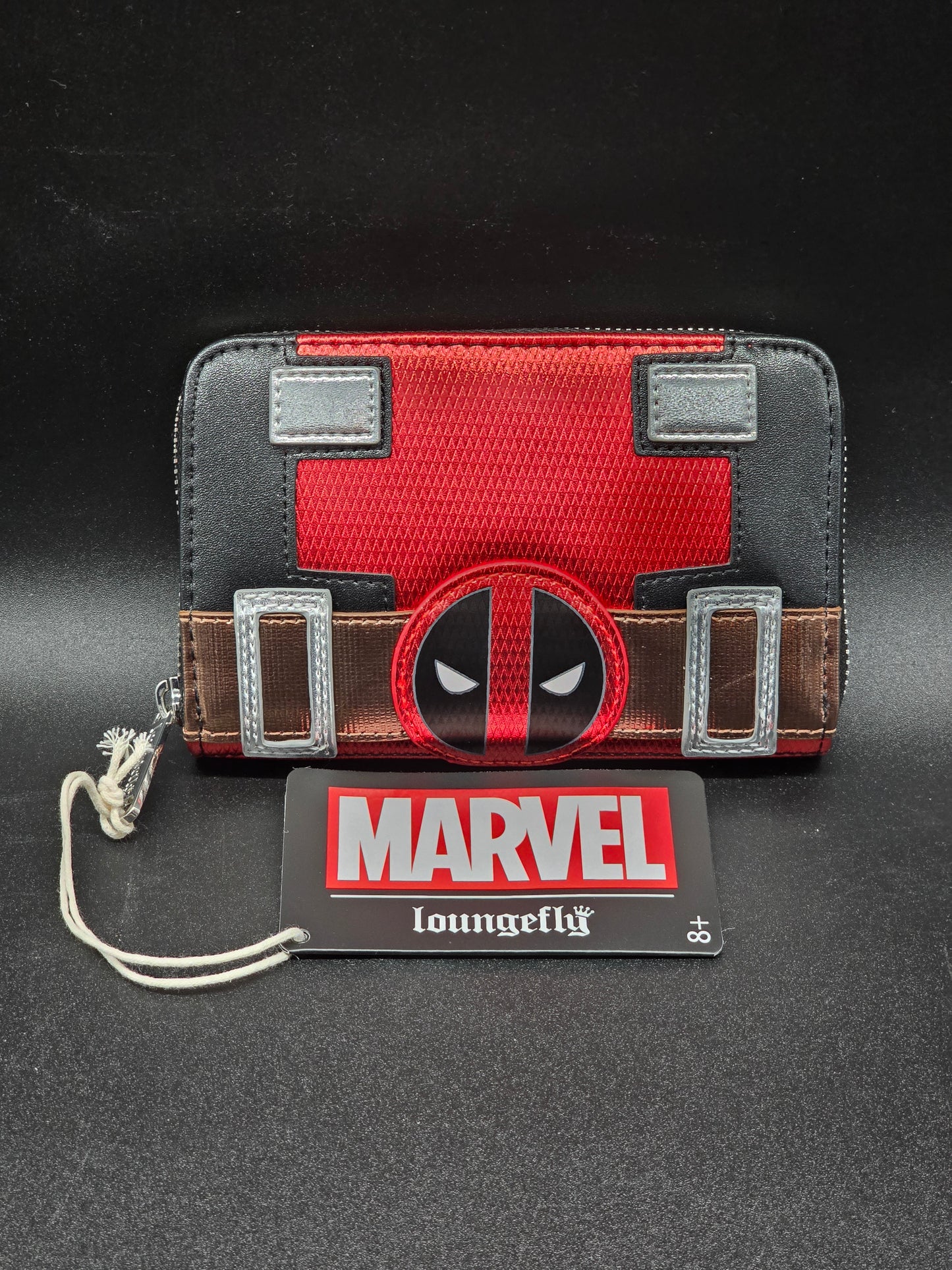 Deadpool Metallic Collection Cosplay Zip-Around Wallet - Loungefly