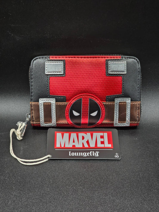 Deadpool Metallic Collection Cosplay Zip-Around Wallet - Loungefly