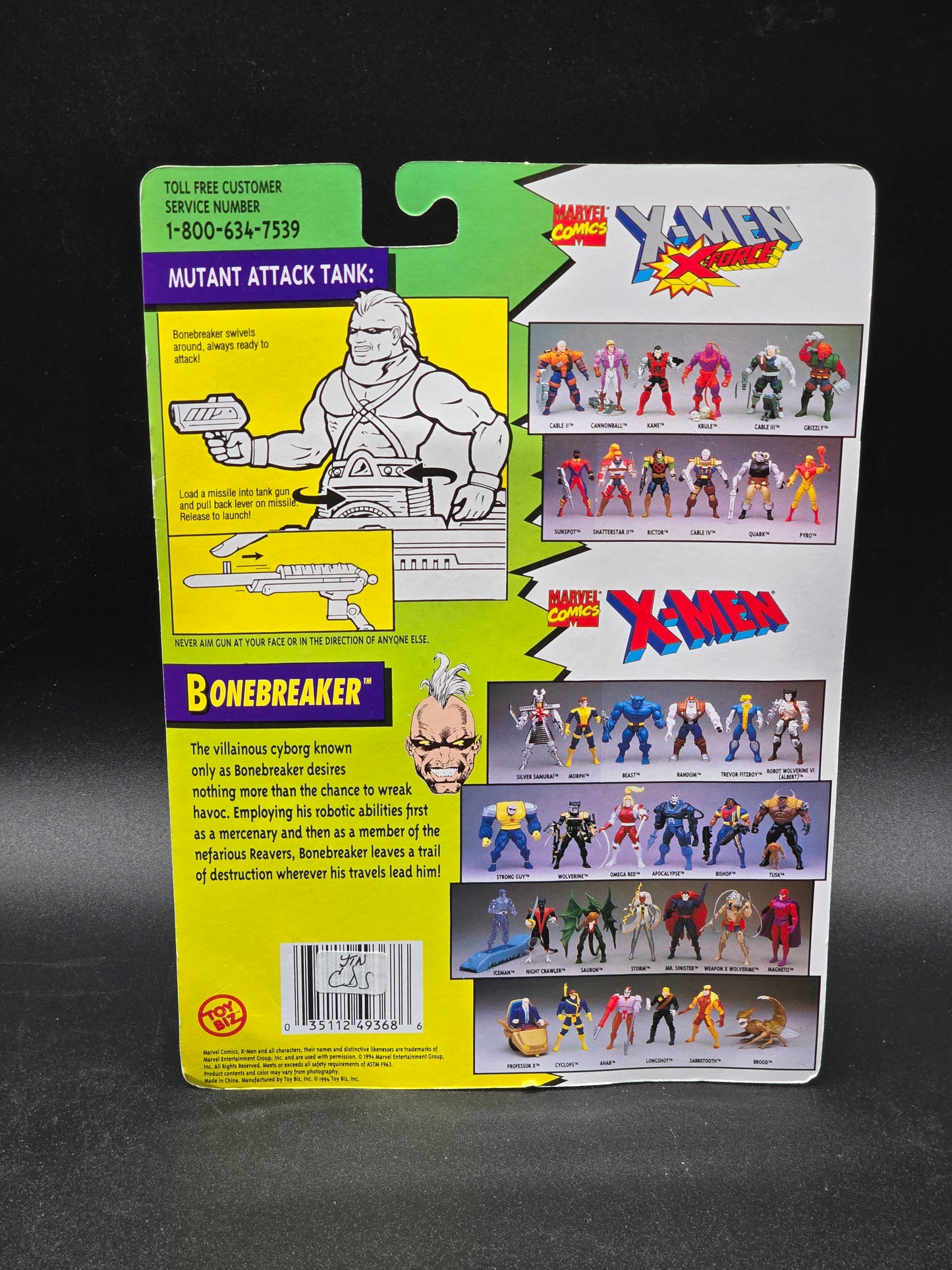 Bonebreaker X-Men Action Figure Toybiz 1994