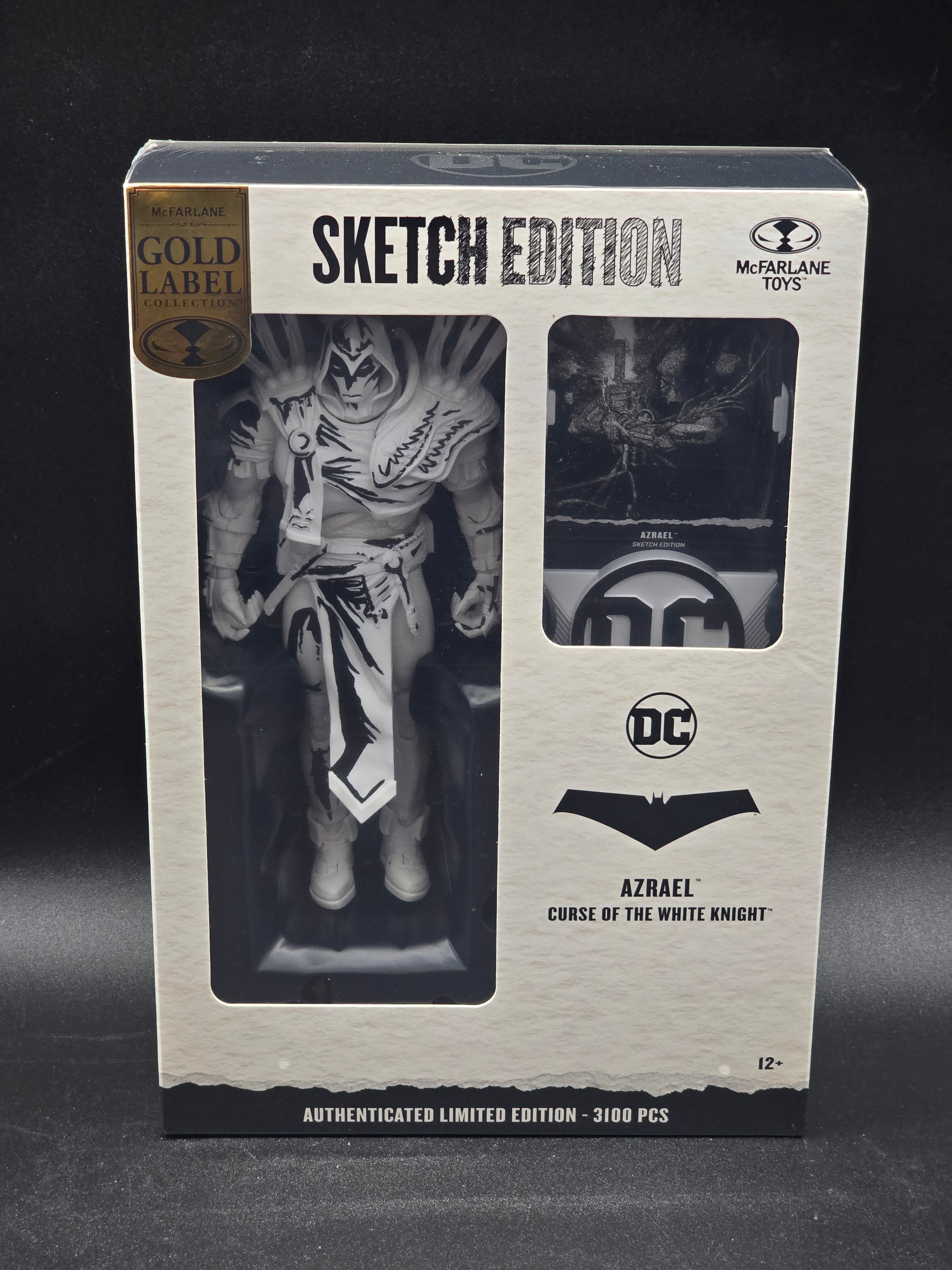 Azrael Curse of the White Knight McFarlane Sketch Edition Gold label