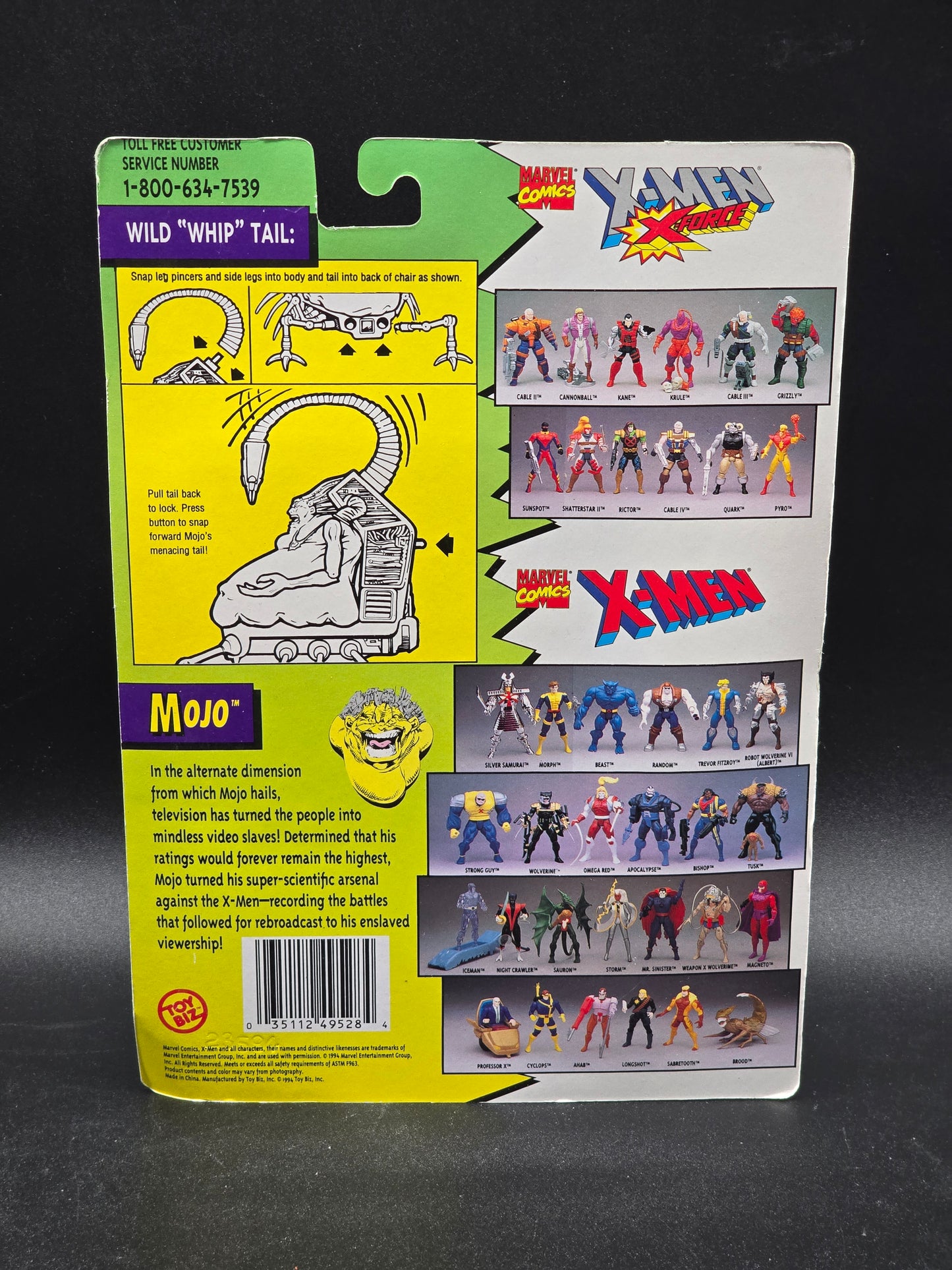 Mojo X-Men: X-Force Action Figure Toybiz 1994
