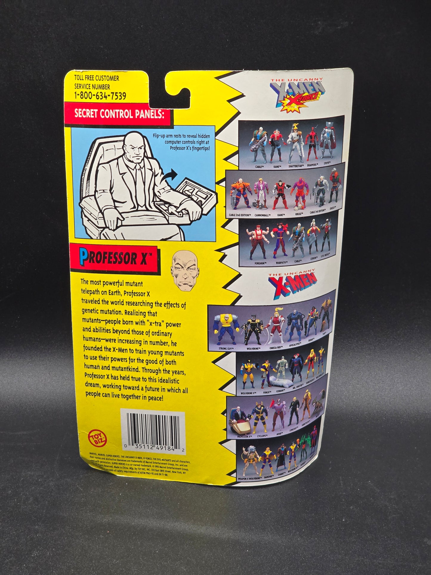 Professor X X-Men Action Figure Toybiz 1993