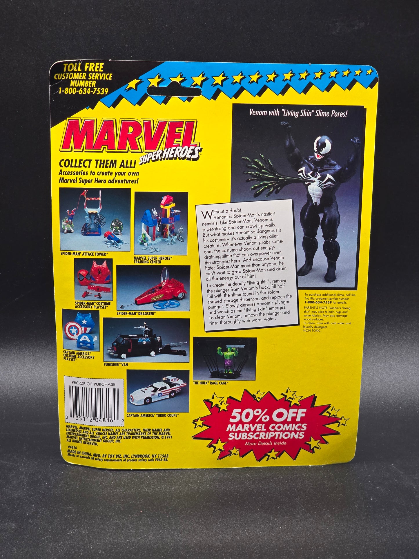 Venom Marvel Superheroes Toybiz 1991