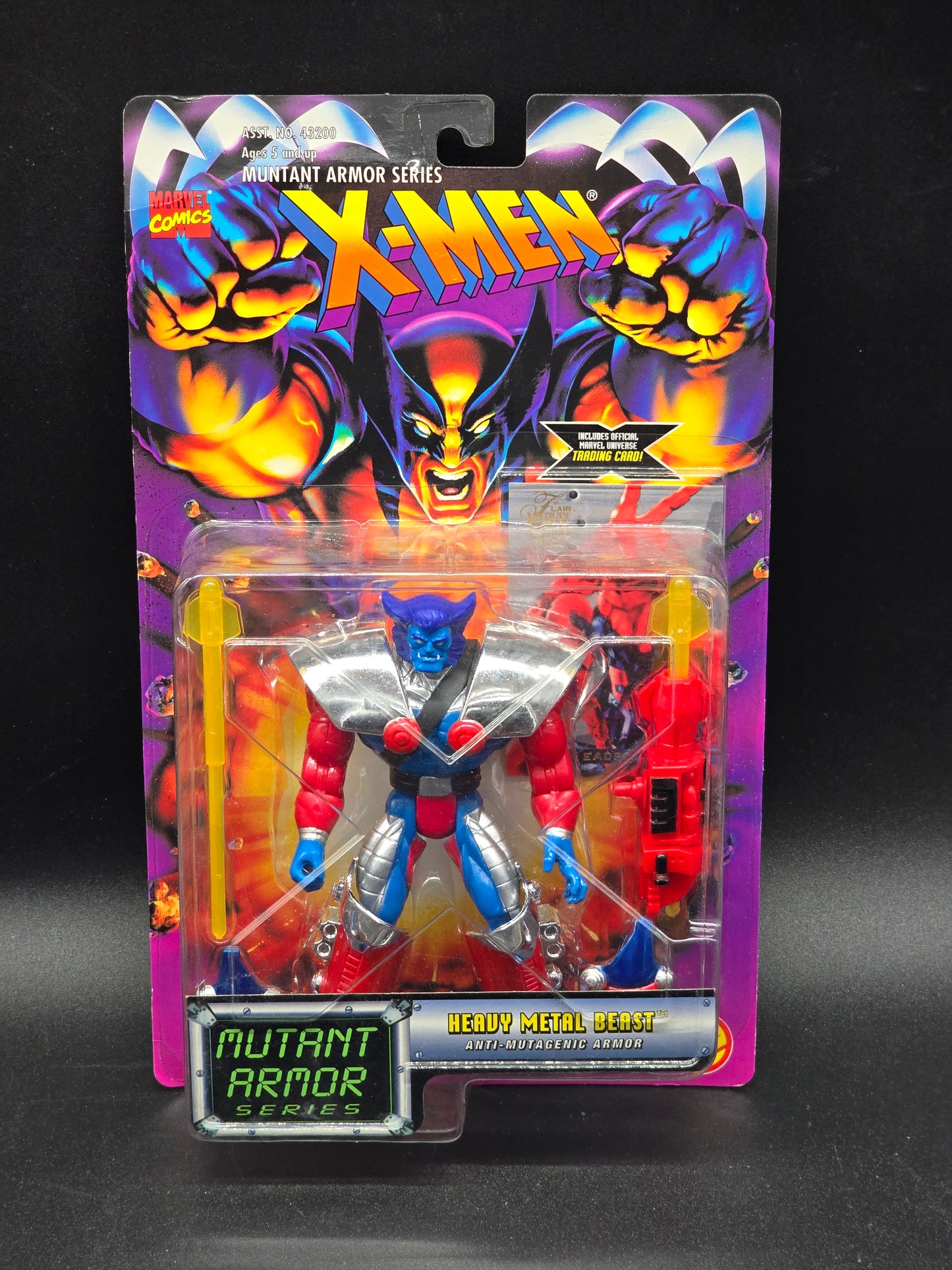 Heavy Metal Beast X-Men: Mutant Armor Series Action Figure Toybiz 1996