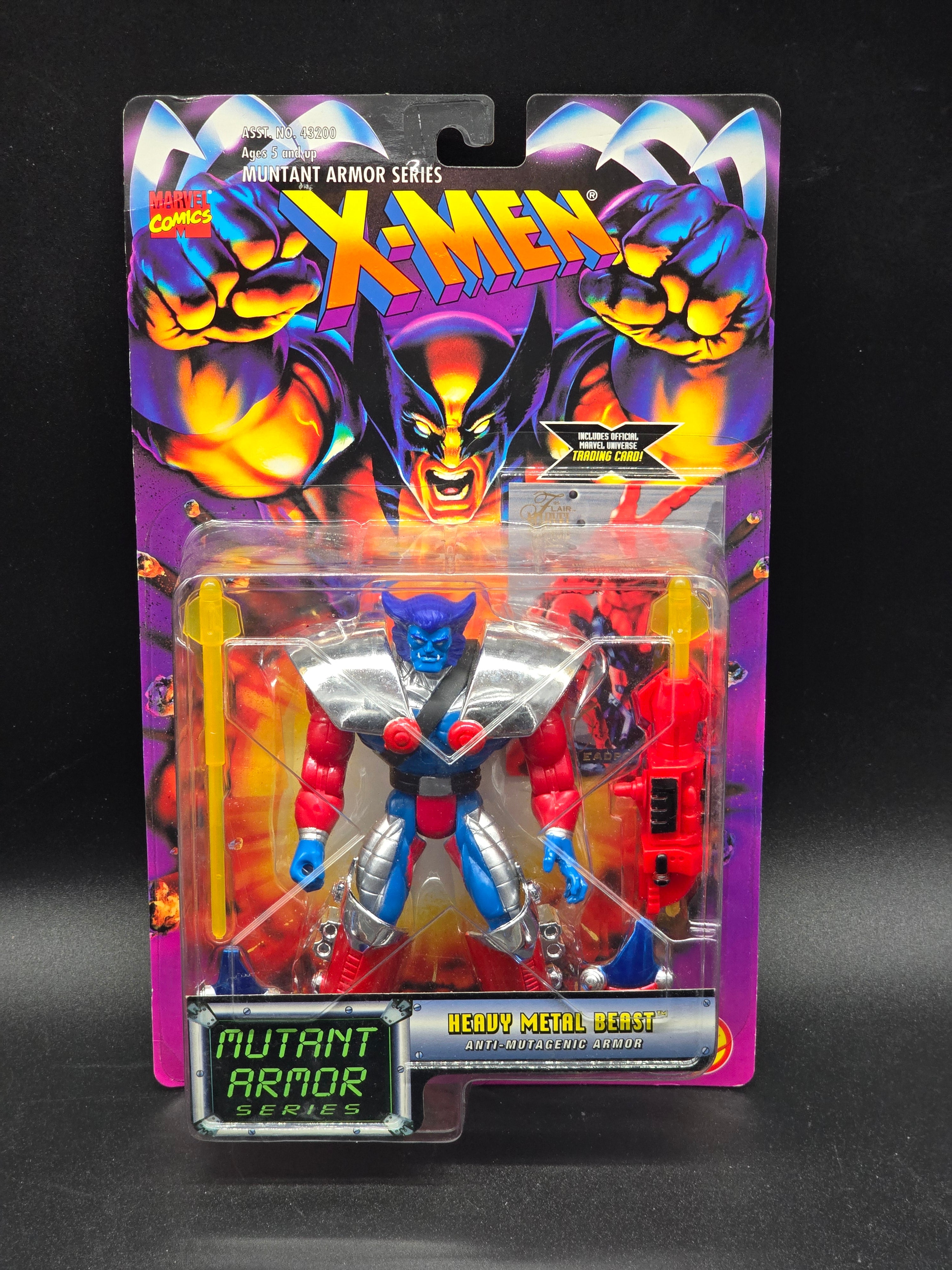 Heavy Metal Beast X-Men: Mutant Armor Series Action Figure Toybiz 1996