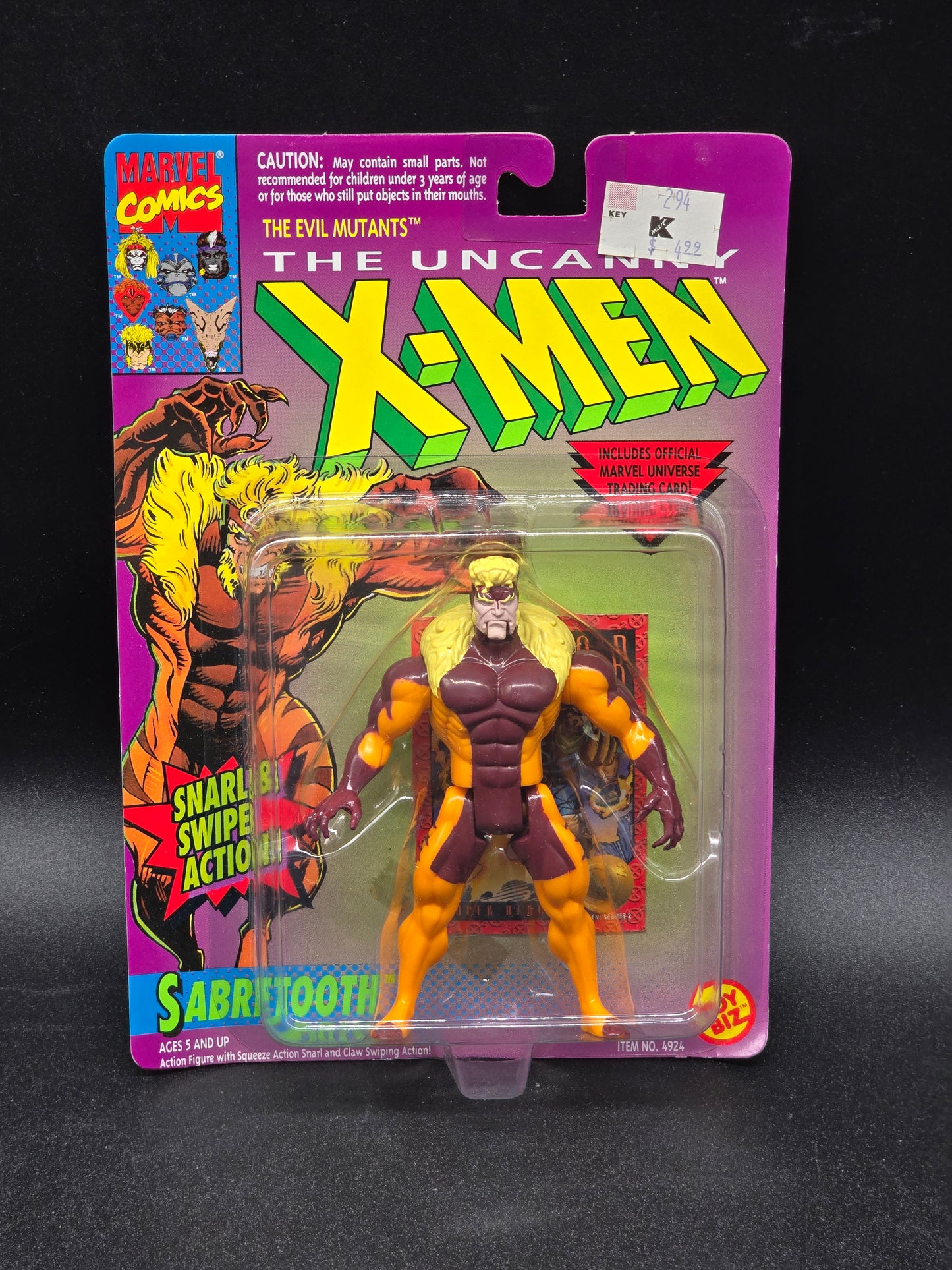 Sabretooth 2nd Edition X-Men Action Figure Toybiz 1993